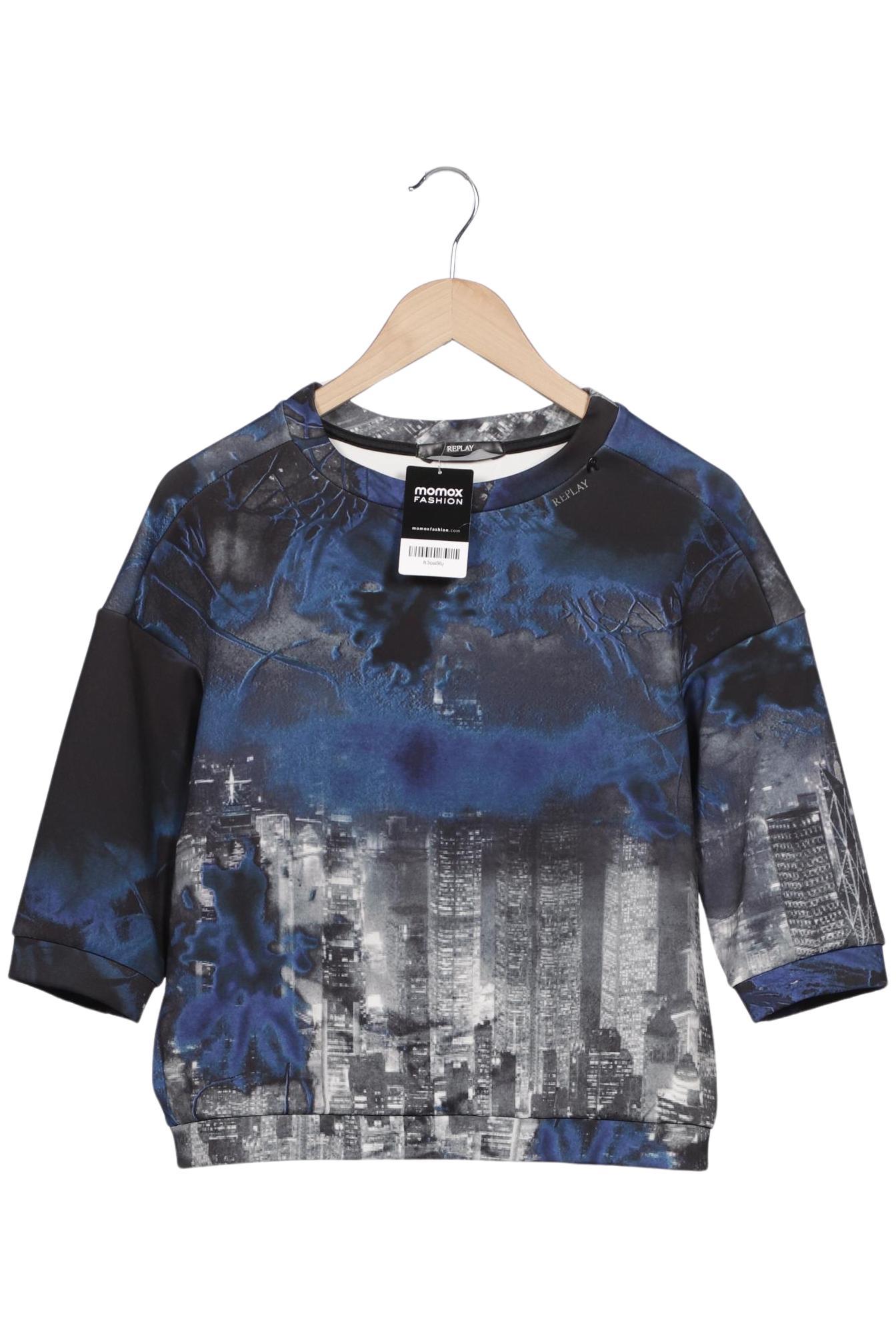 

Replay Damen Sweatshirt, grau, Gr. 34
