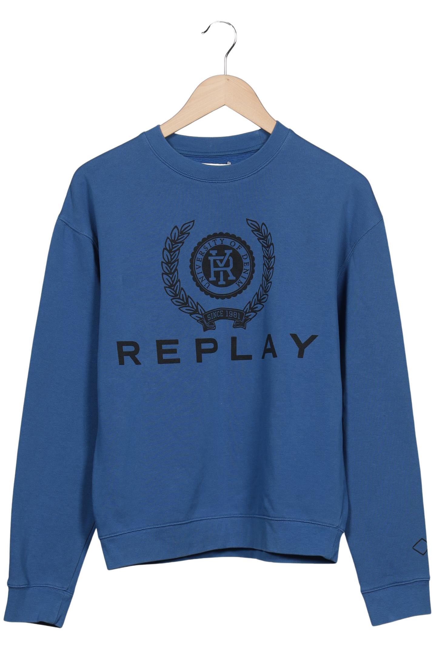 

Replay Damen Sweatshirt, blau, Gr. 36