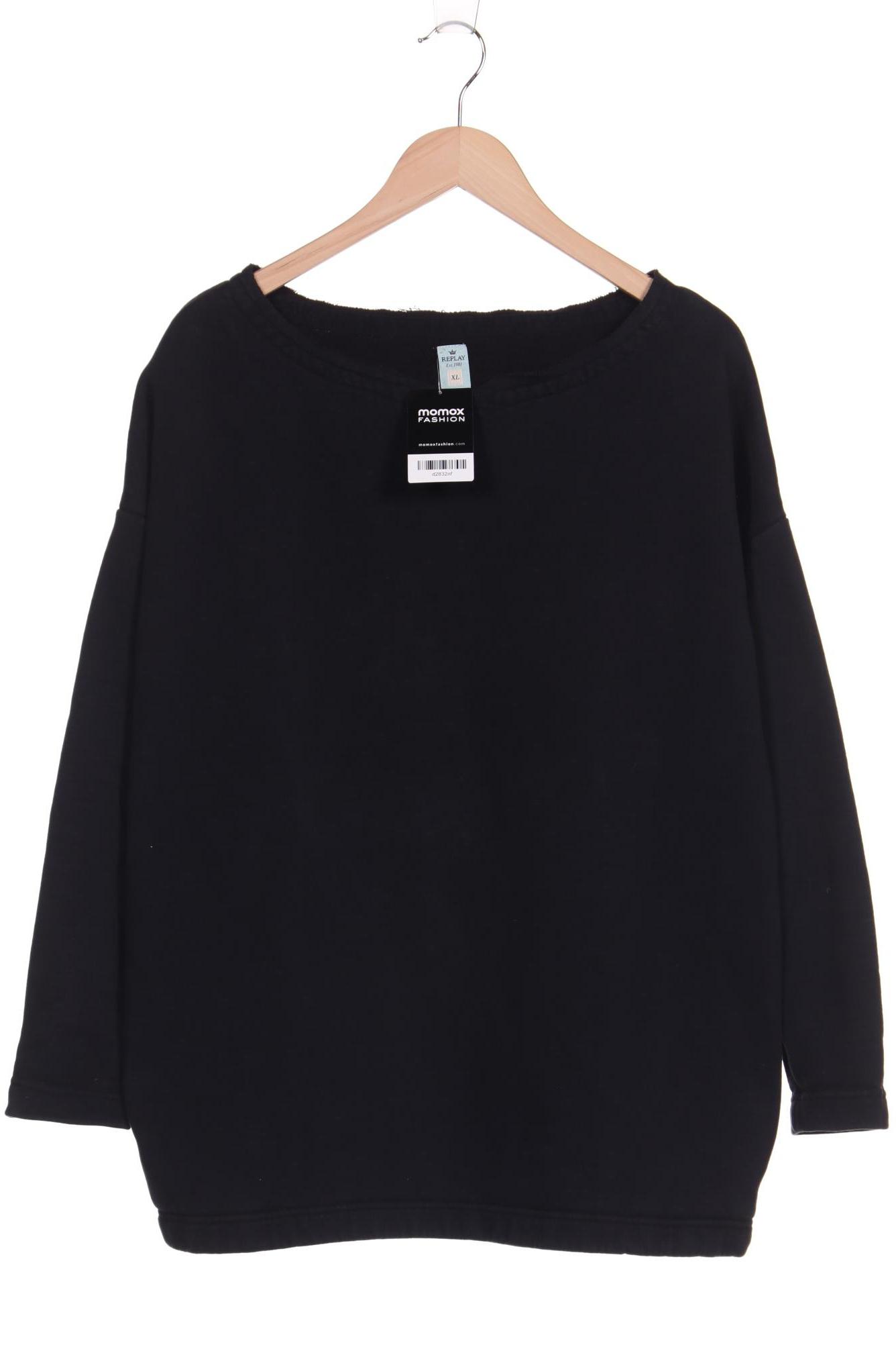 

Replay Damen Sweatshirt, schwarz, Gr. 44
