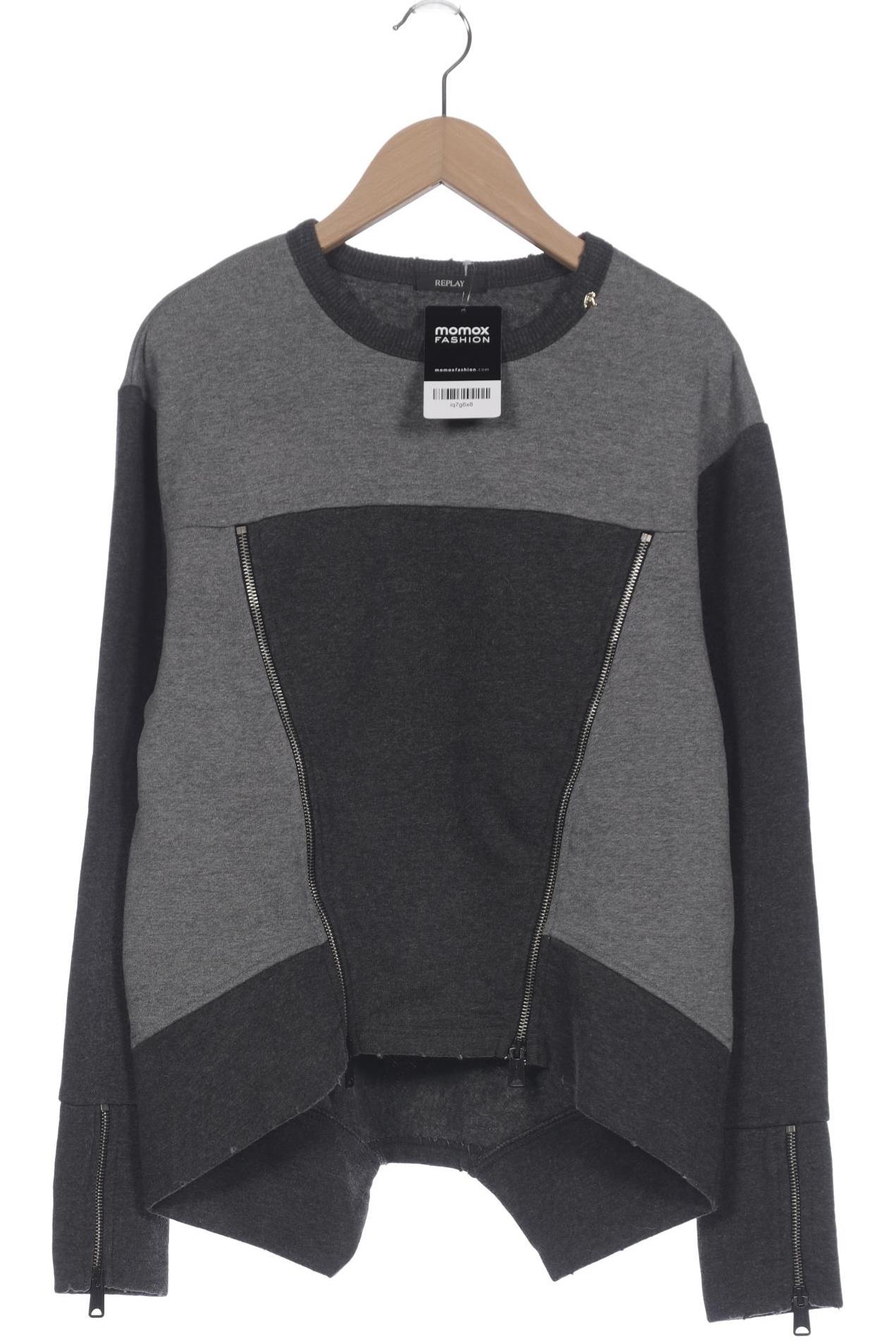 

Replay Damen Sweatshirt, grau, Gr. 36