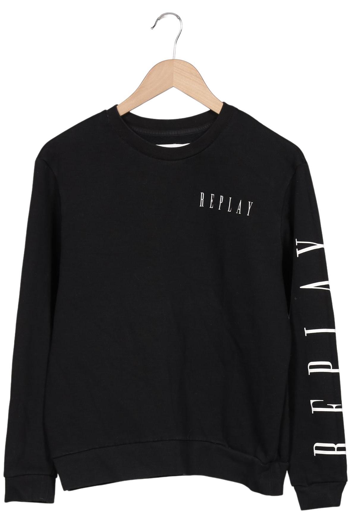 

Replay Damen Sweatshirt, schwarz, Gr. 38