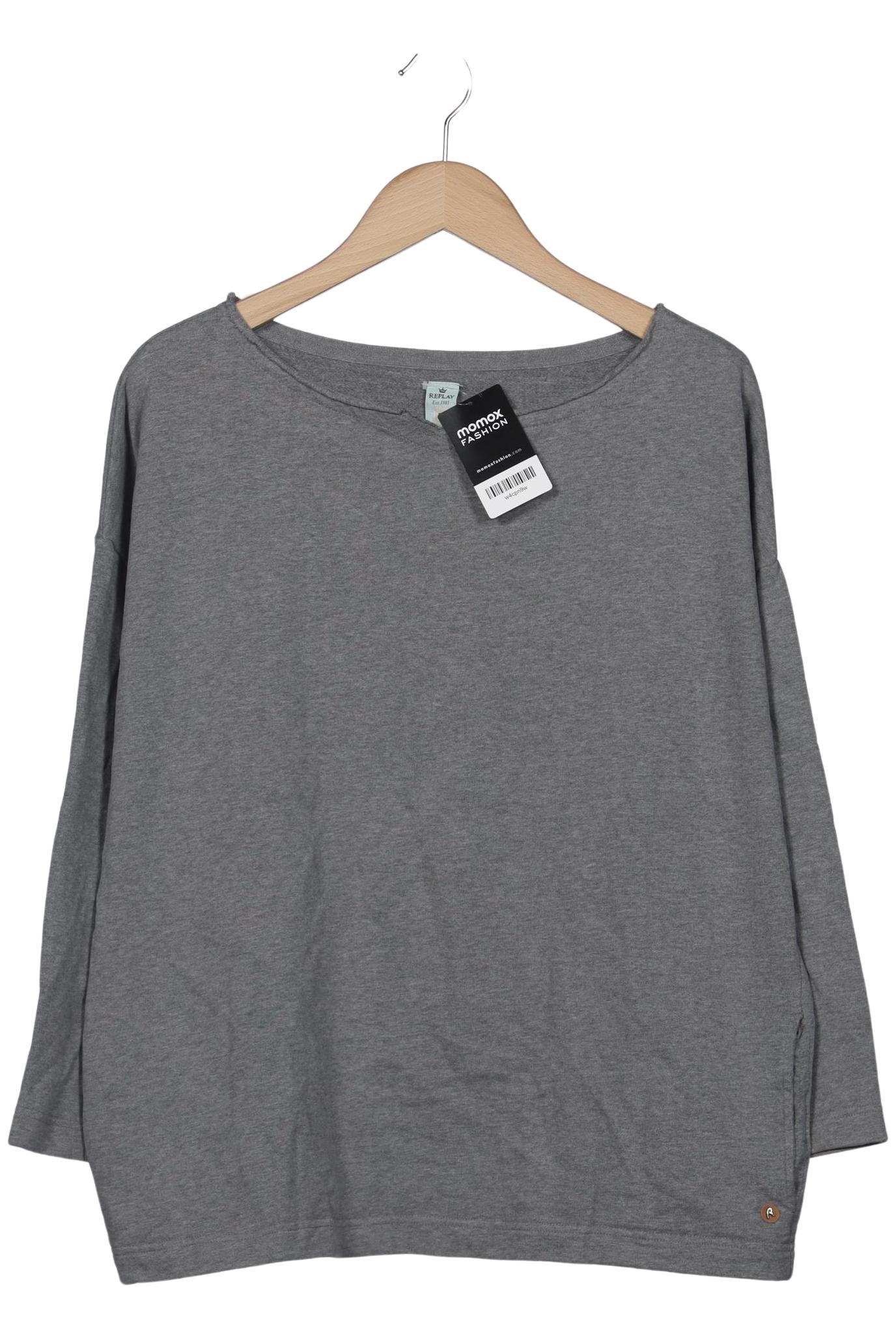 

Replay Damen Sweatshirt, grau, Gr. 34