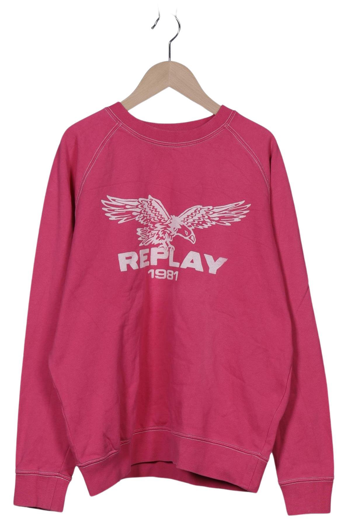 

Replay Damen Sweatshirt, pink, Gr. 38