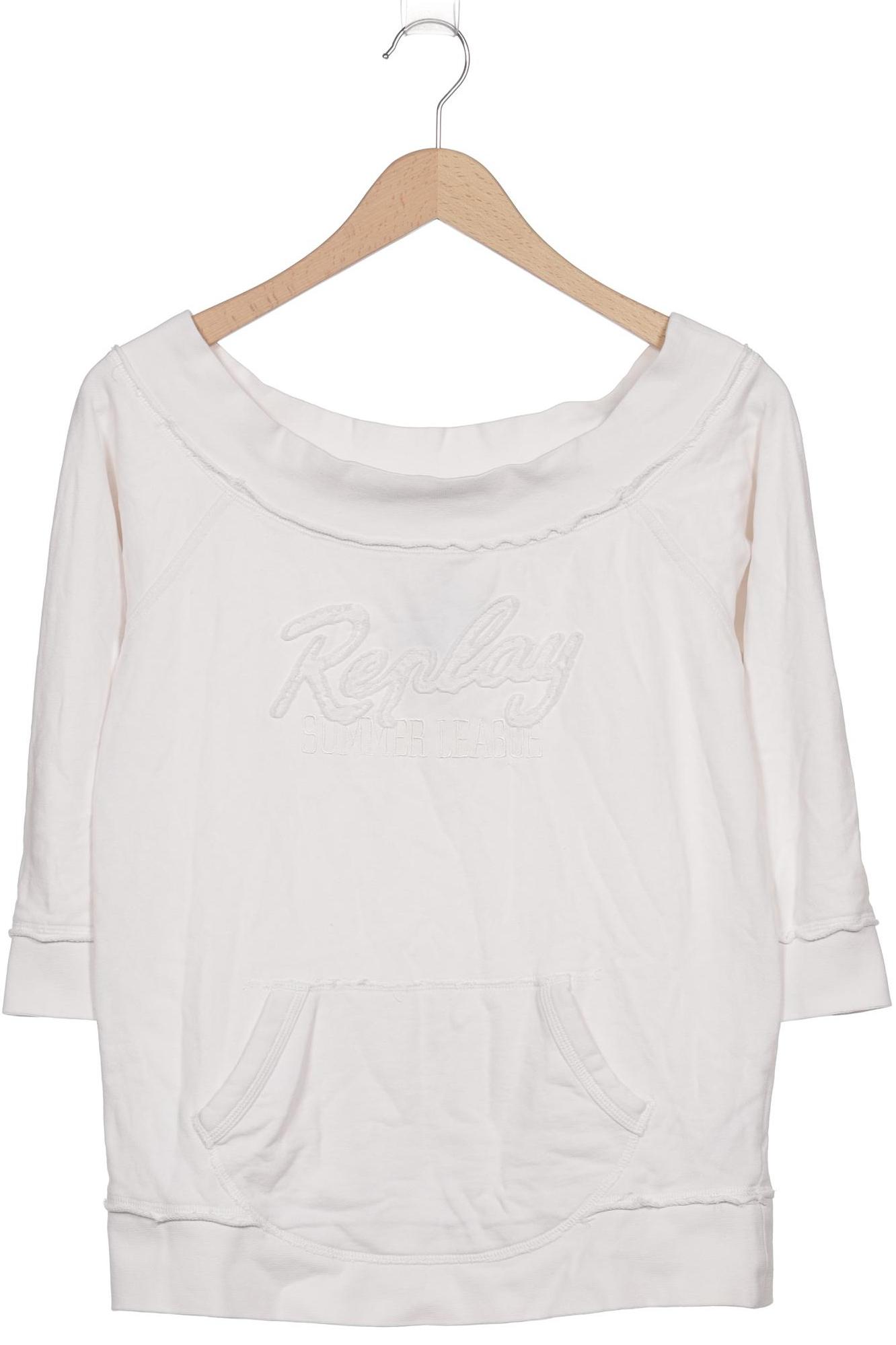 

Replay Damen Sweatshirt, weiß, Gr. 42