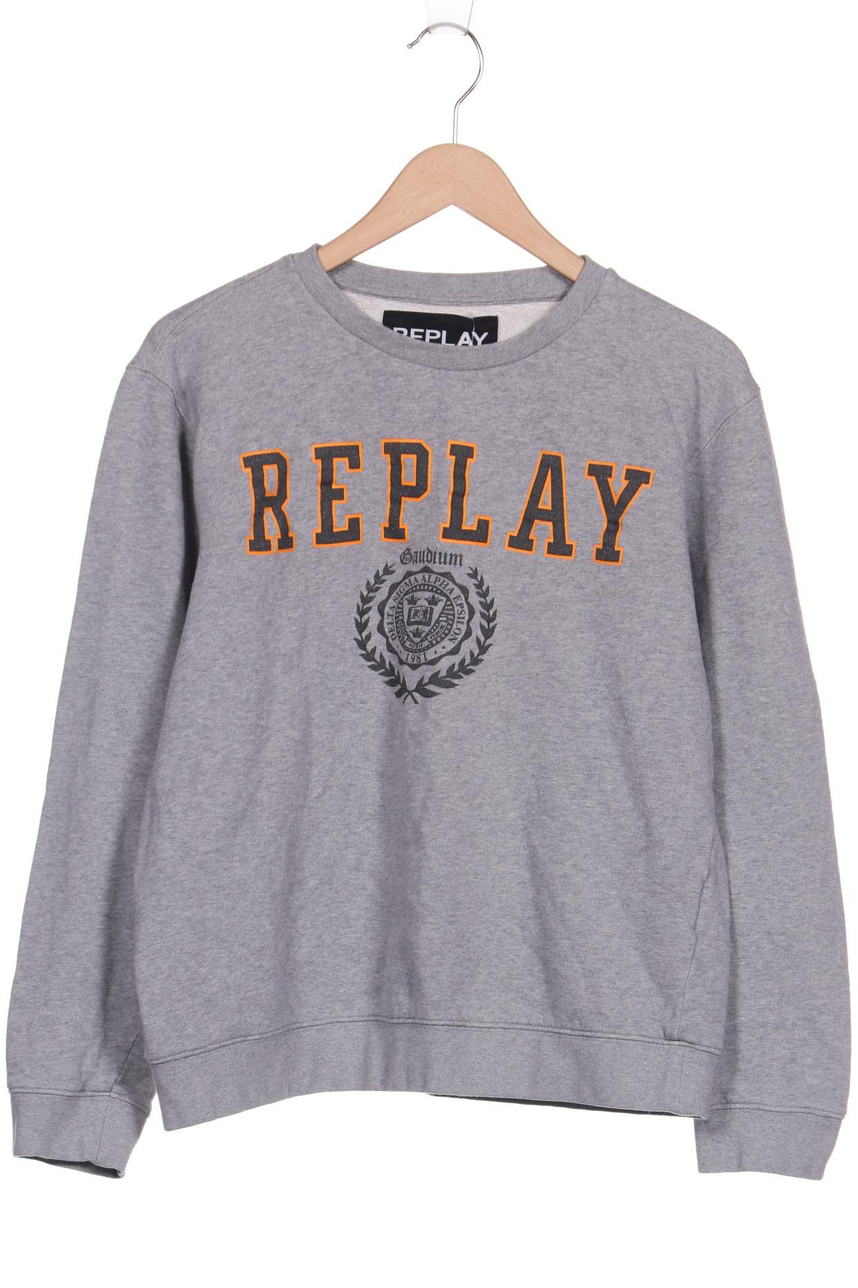 

Replay Damen Sweatshirt, grau, Gr. 42