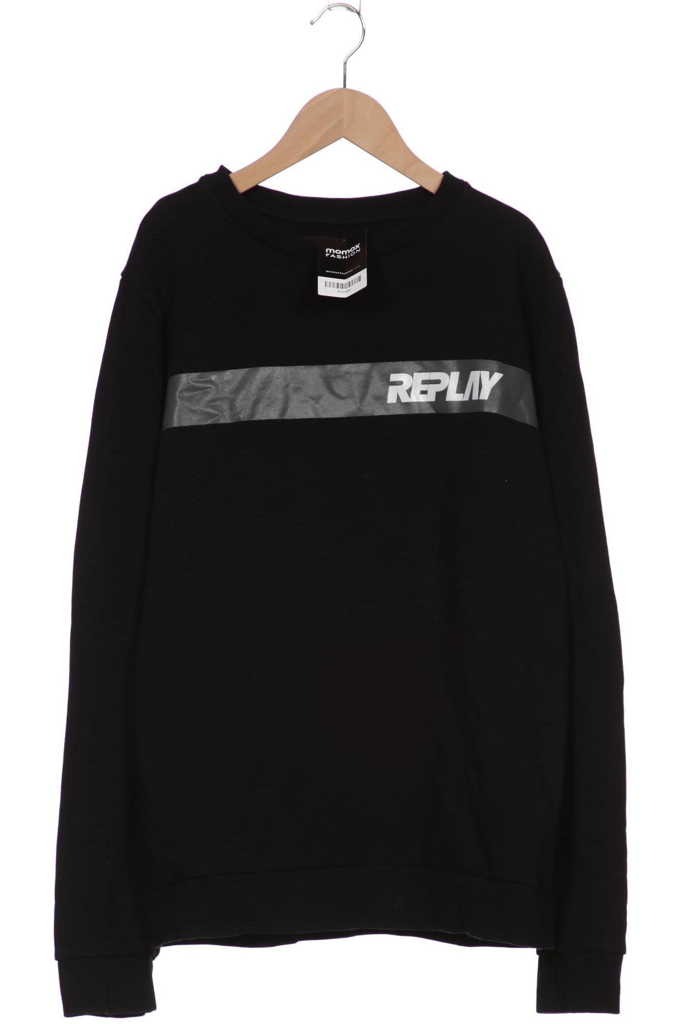 

Replay Damen Sweatshirt, schwarz
