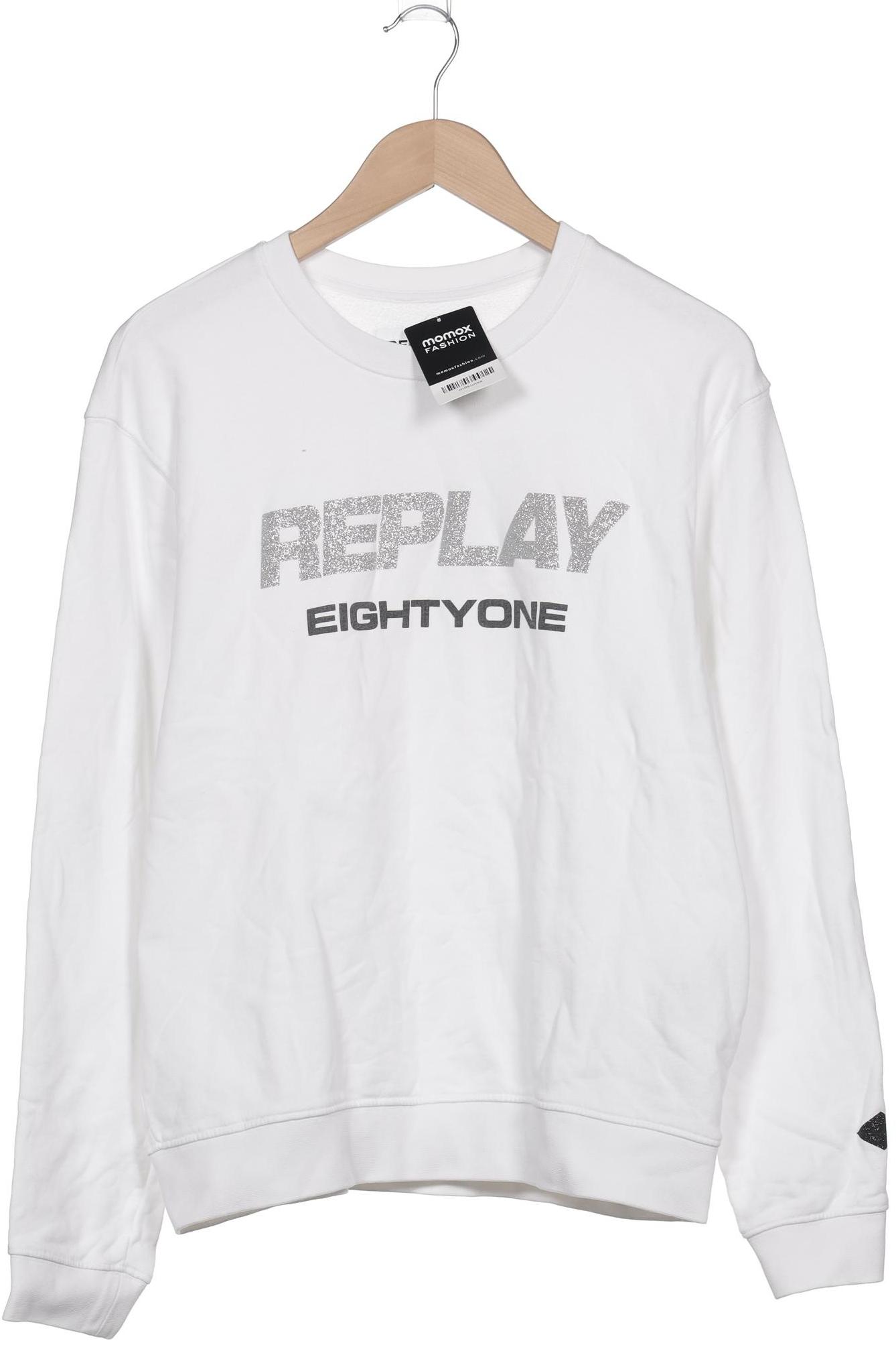 

Replay Damen Sweatshirt, weiß, Gr. 38