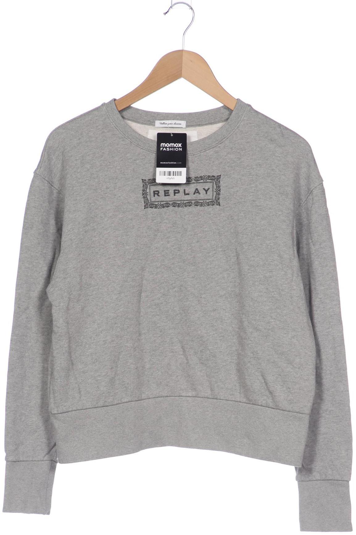 

Replay Damen Sweatshirt, grau, Gr. 38