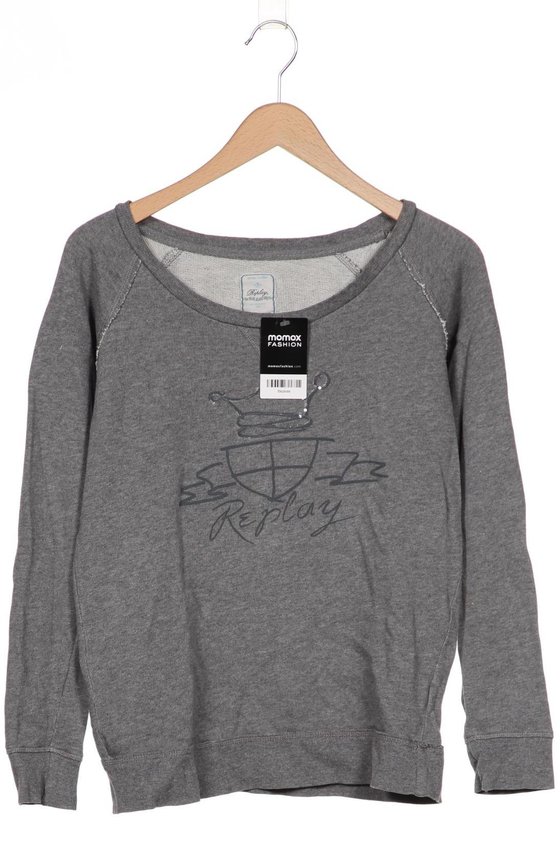 

Replay Damen Sweatshirt, grau, Gr. 38