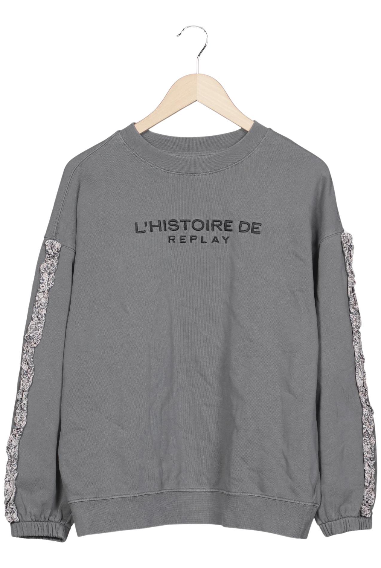 

Replay Damen Sweatshirt, grau, Gr. 38