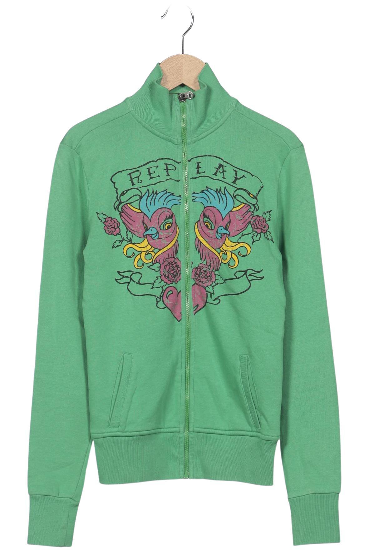 

Replay Damen Sweatshirt, grün, Gr. 36