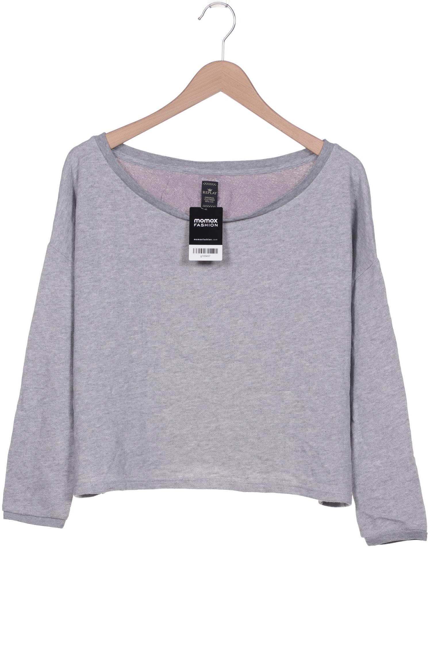 

Replay Damen Sweatshirt, grau, Gr. 36