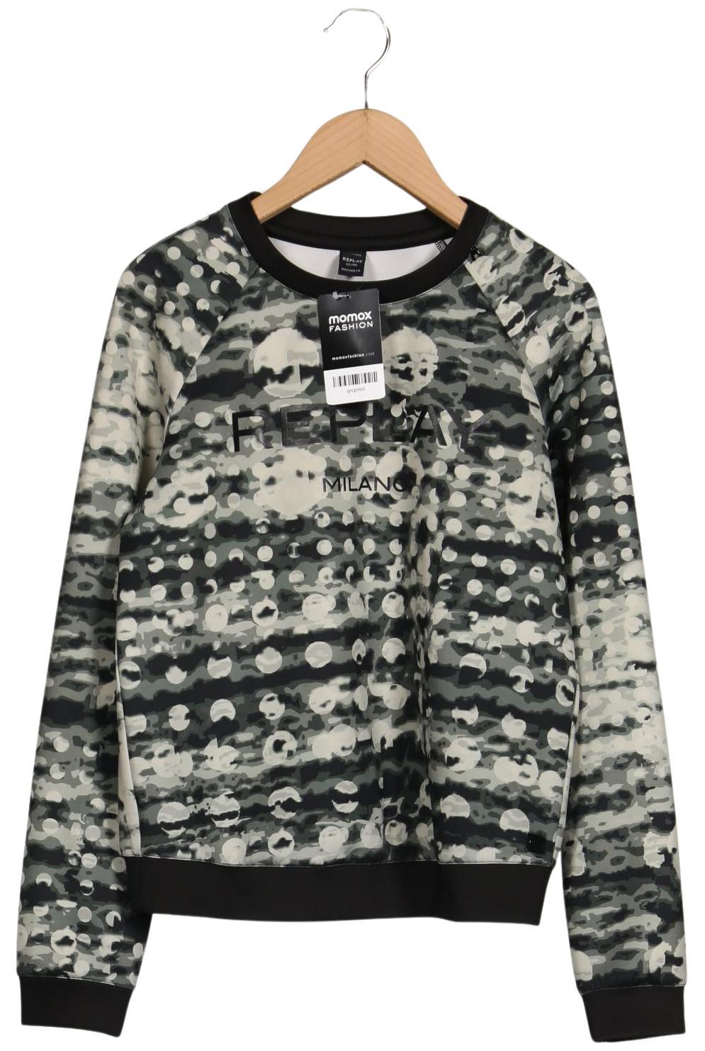

Replay Damen Sweatshirt, grün, Gr. 34