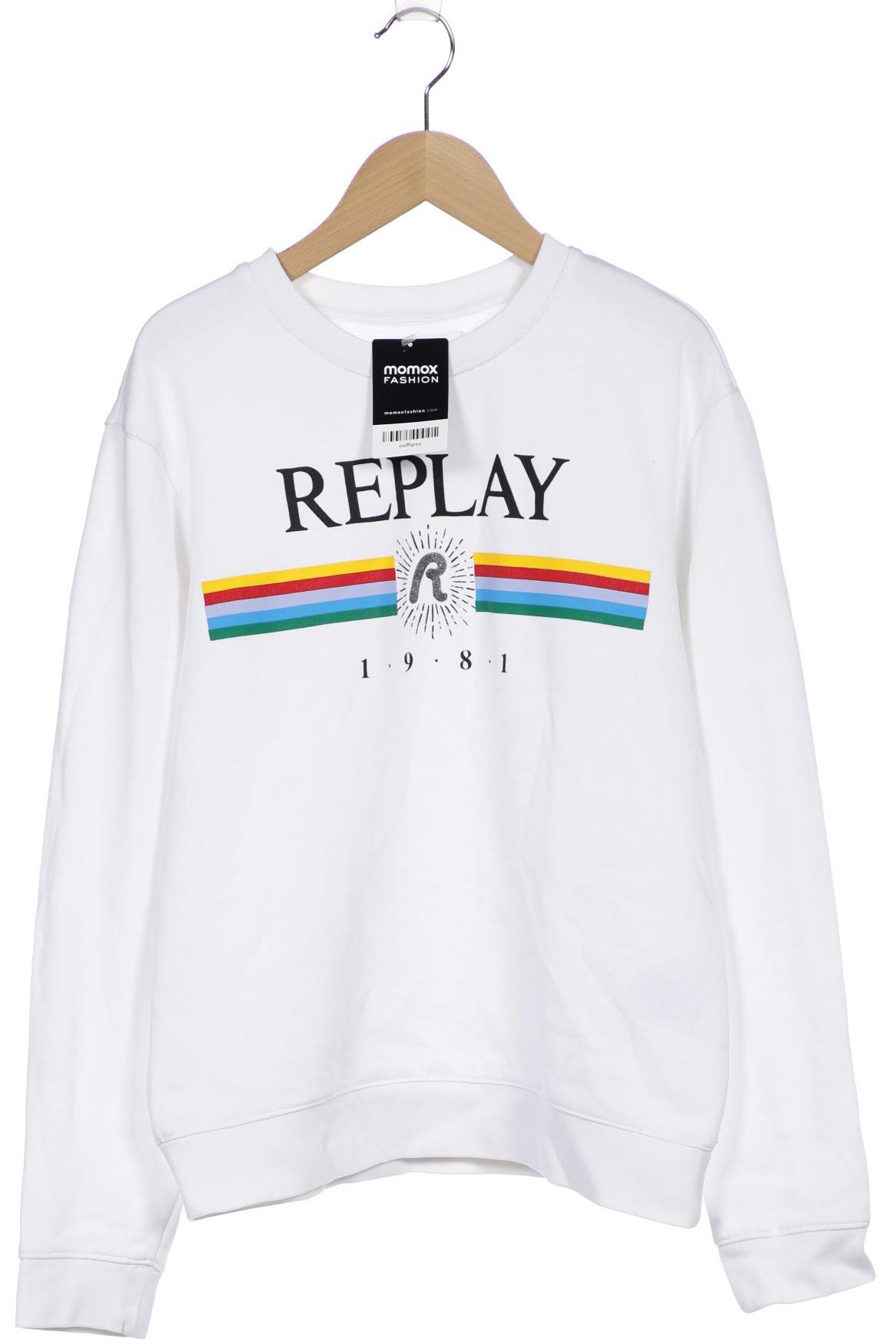 

Replay Damen Sweatshirt, weiß, Gr. 42