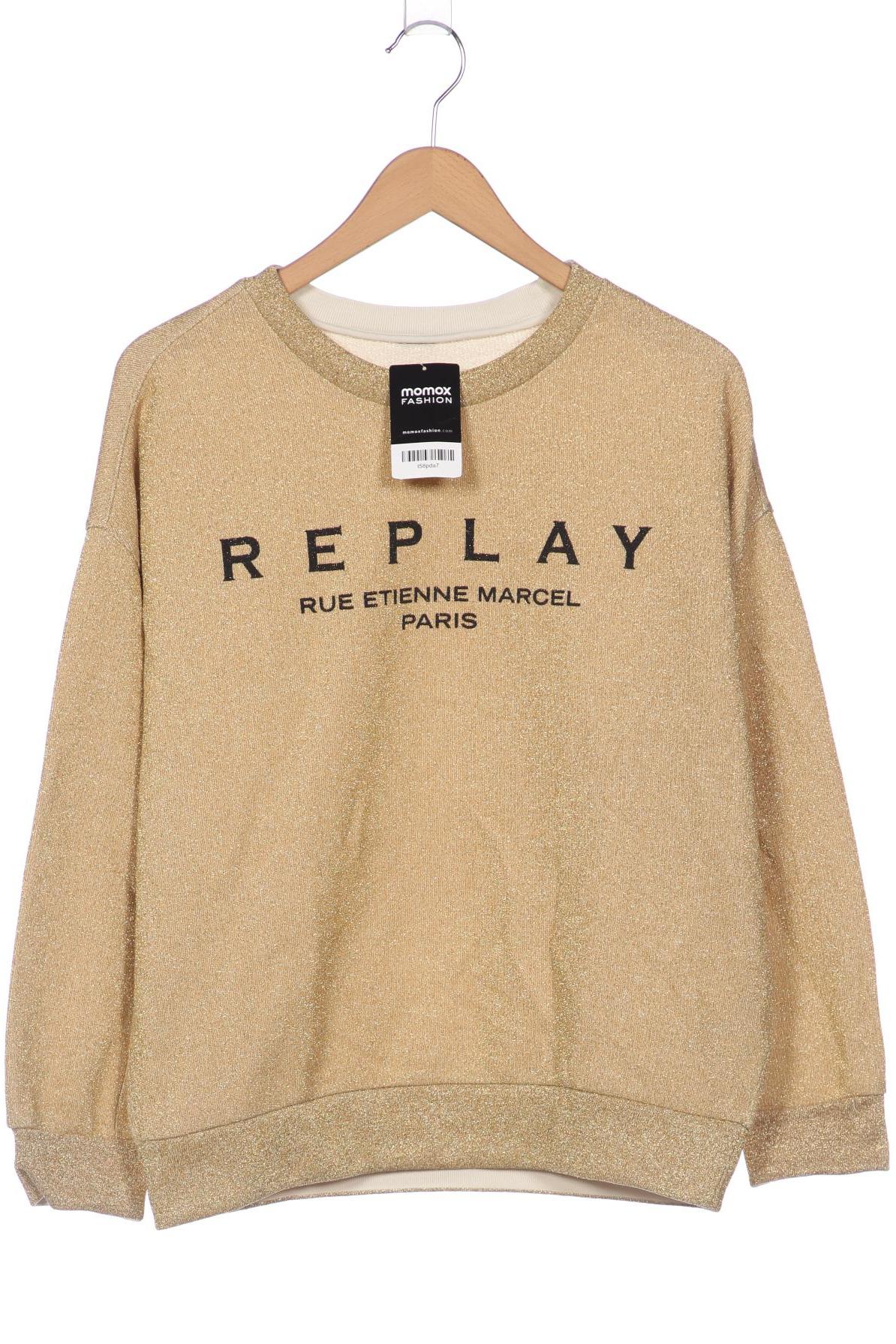 

Replay Damen Sweatshirt, beige, Gr. 36