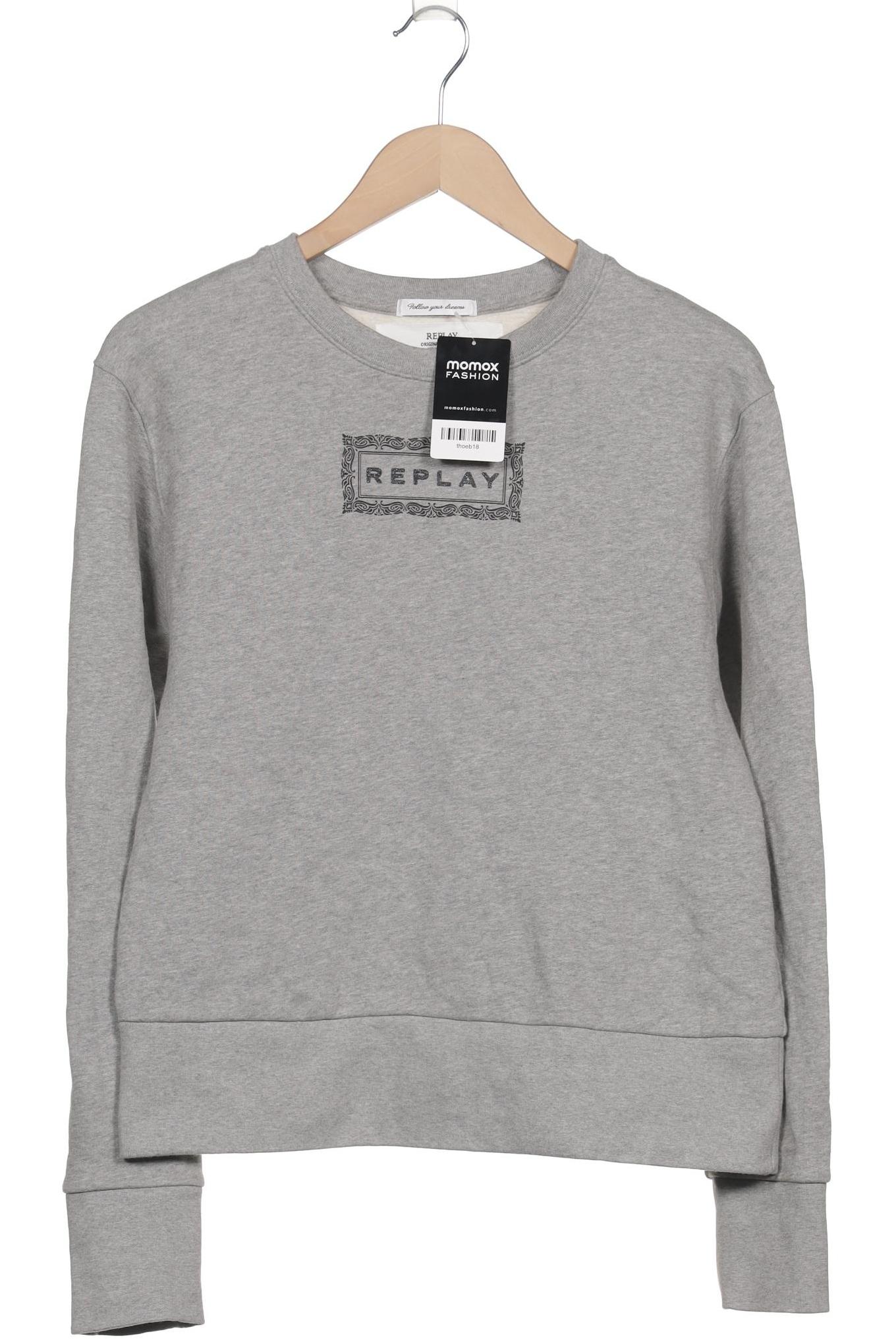 

Replay Damen Sweatshirt, grau, Gr. 38