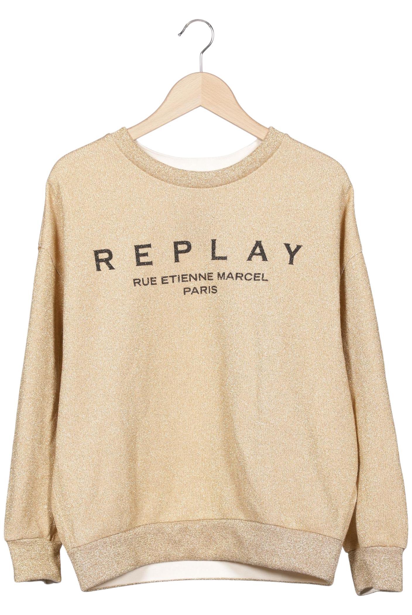 

Replay Damen Sweatshirt, beige, Gr. 36