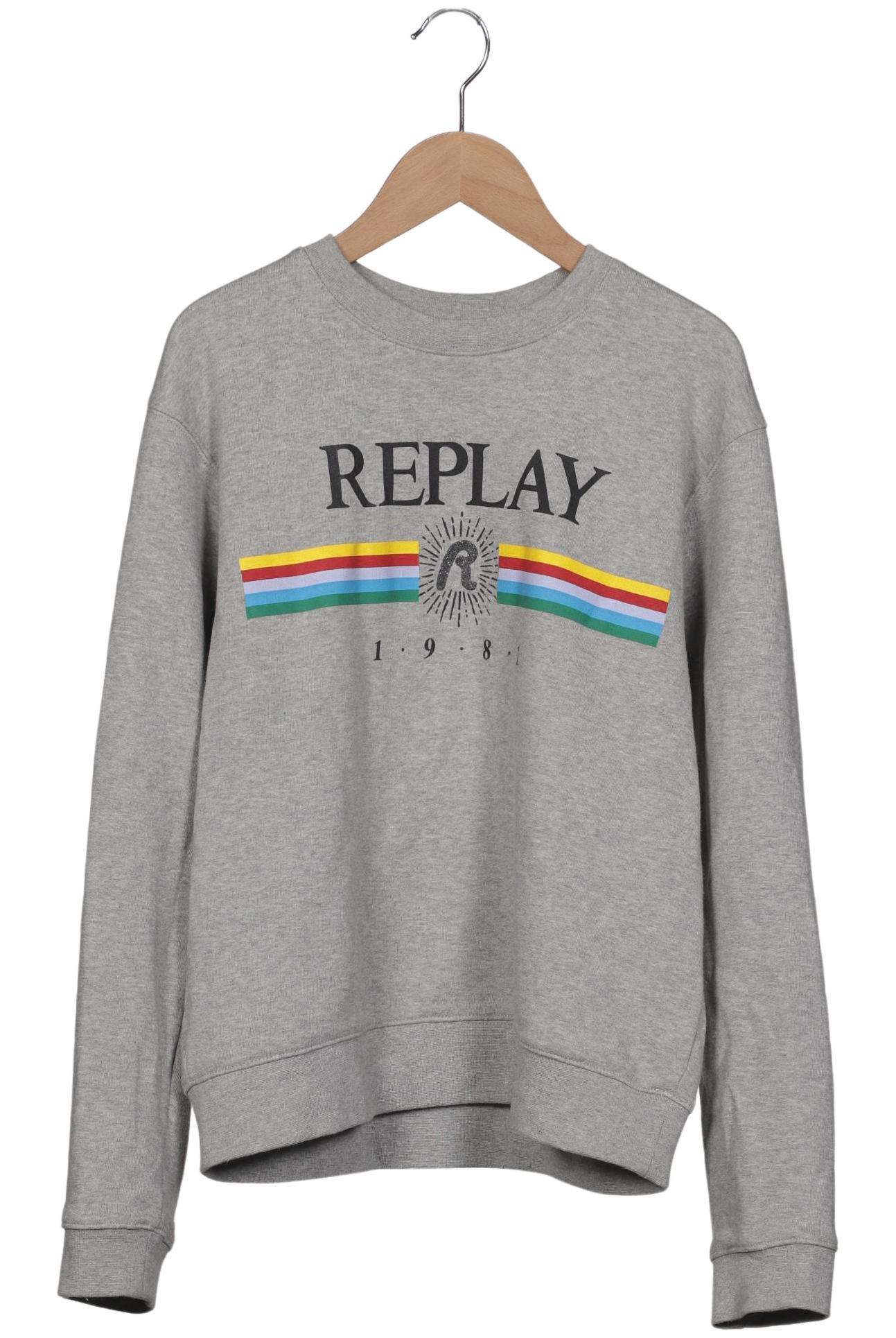 

Replay Damen Sweatshirt, grau, Gr. 38
