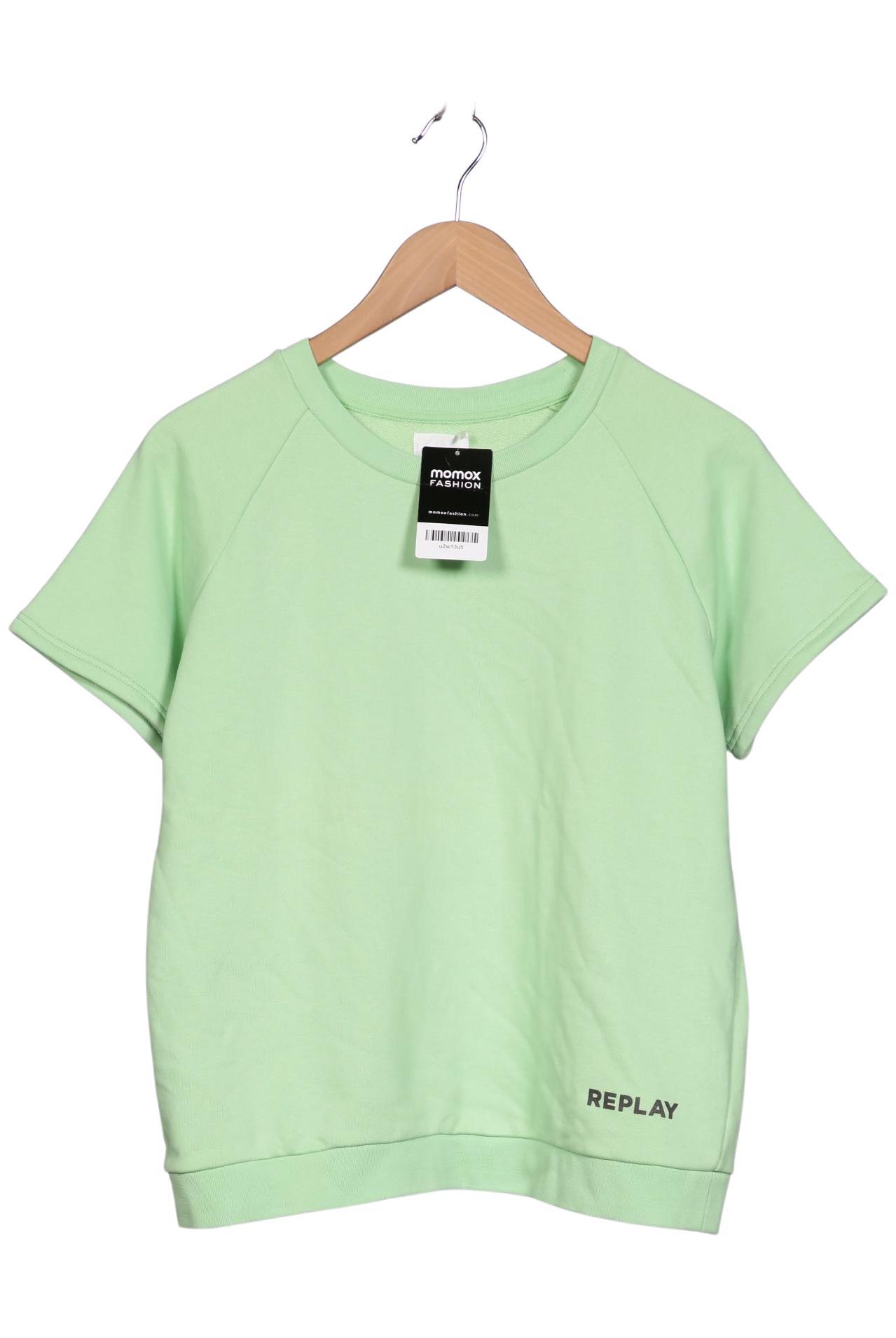 

Replay Damen Sweatshirt, hellgrün, Gr. 38