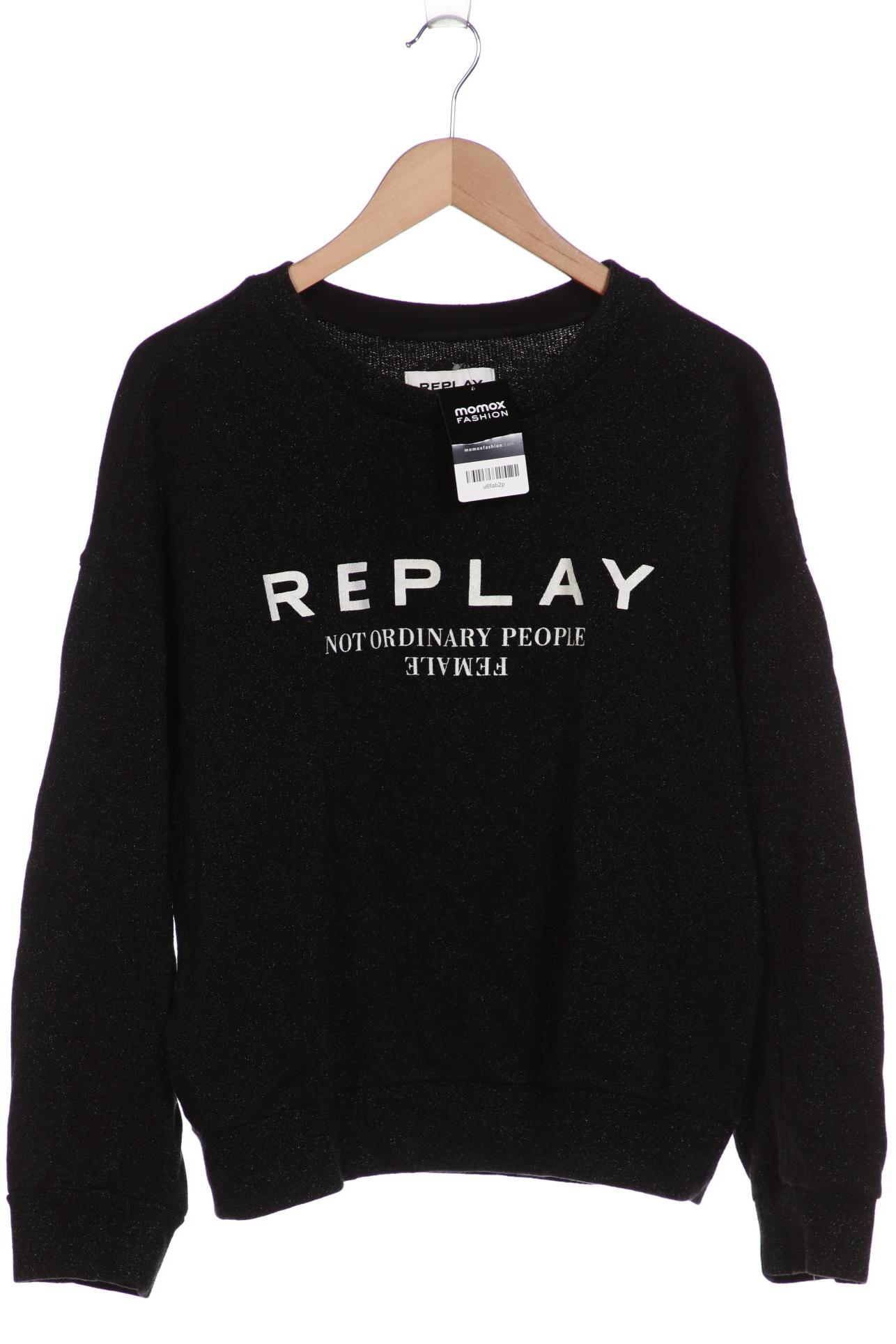 

Replay Damen Sweatshirt, schwarz, Gr. 42