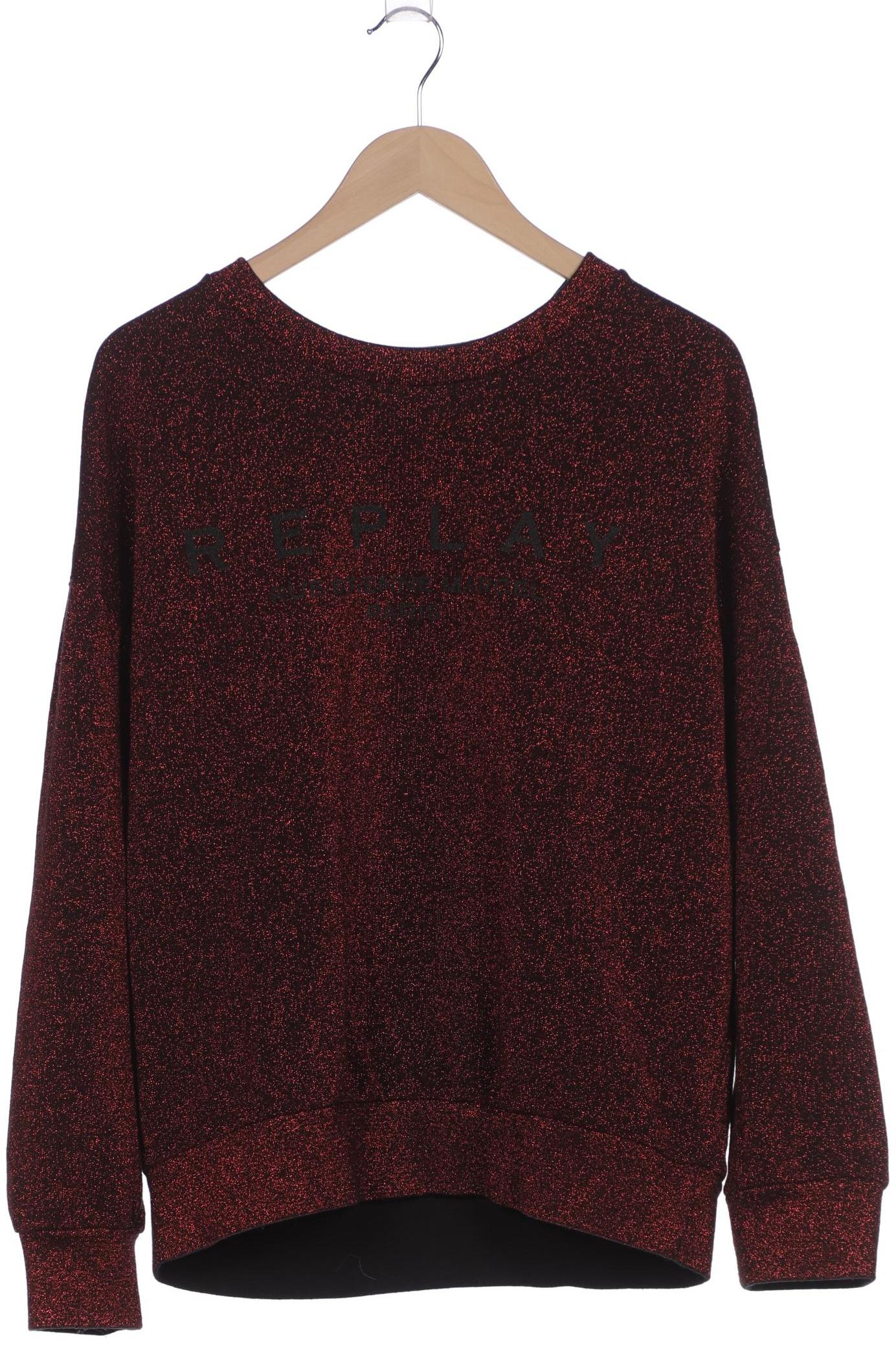

Replay Damen Sweatshirt, bordeaux, Gr. 42