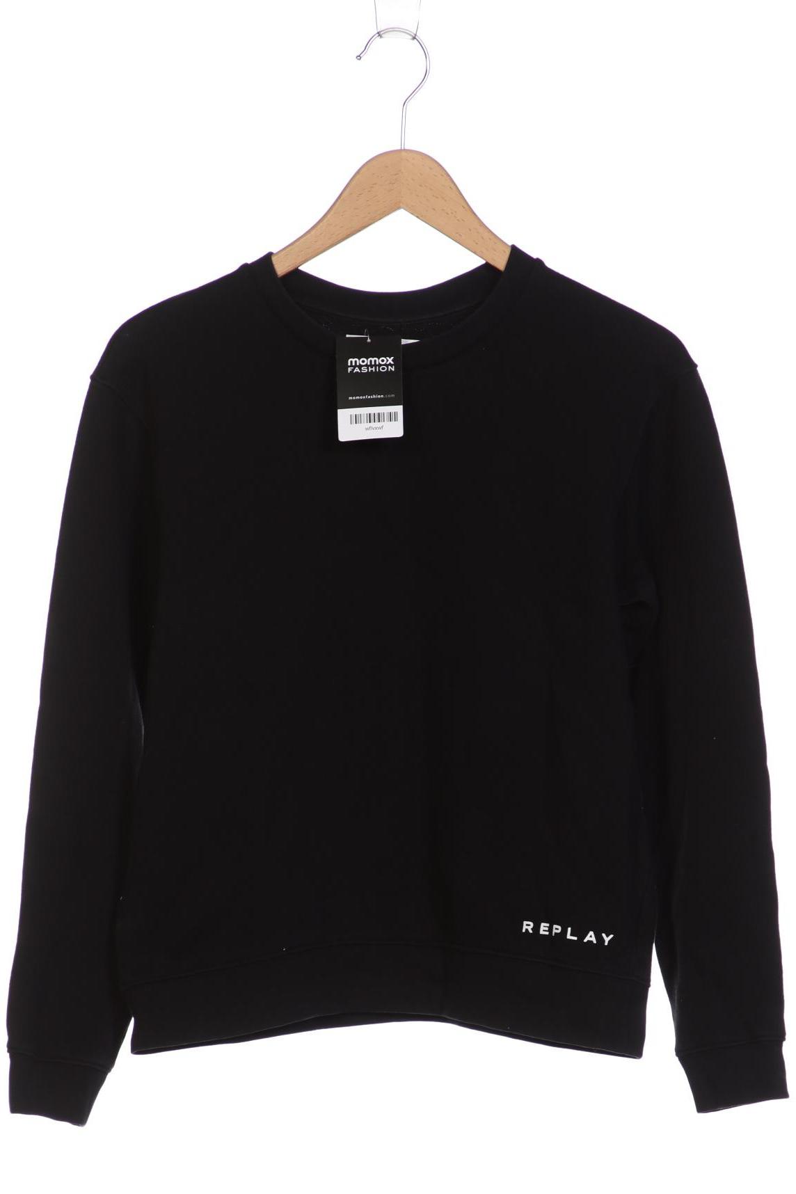 

Replay Damen Sweatshirt, schwarz