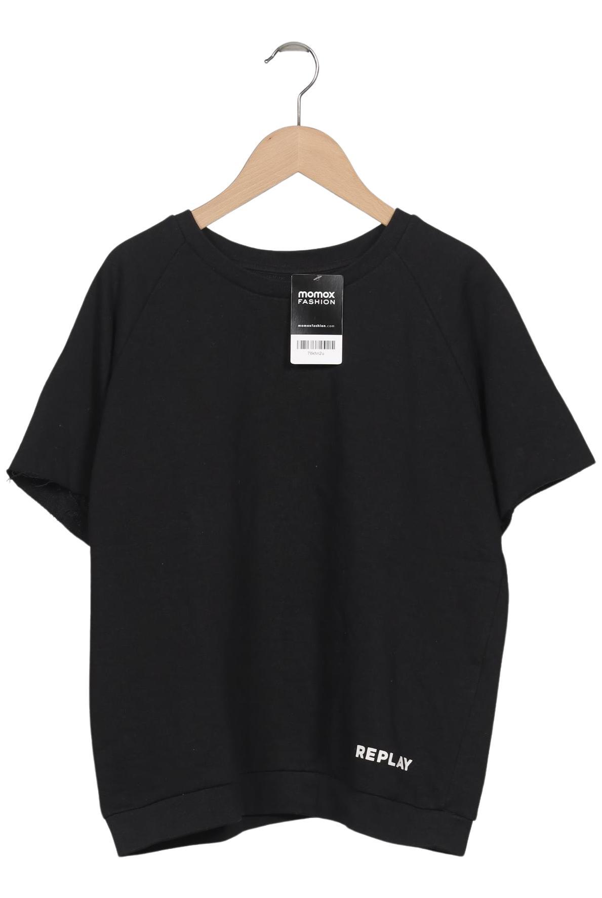 

Replay Damen Sweatshirt, schwarz, Gr. 38