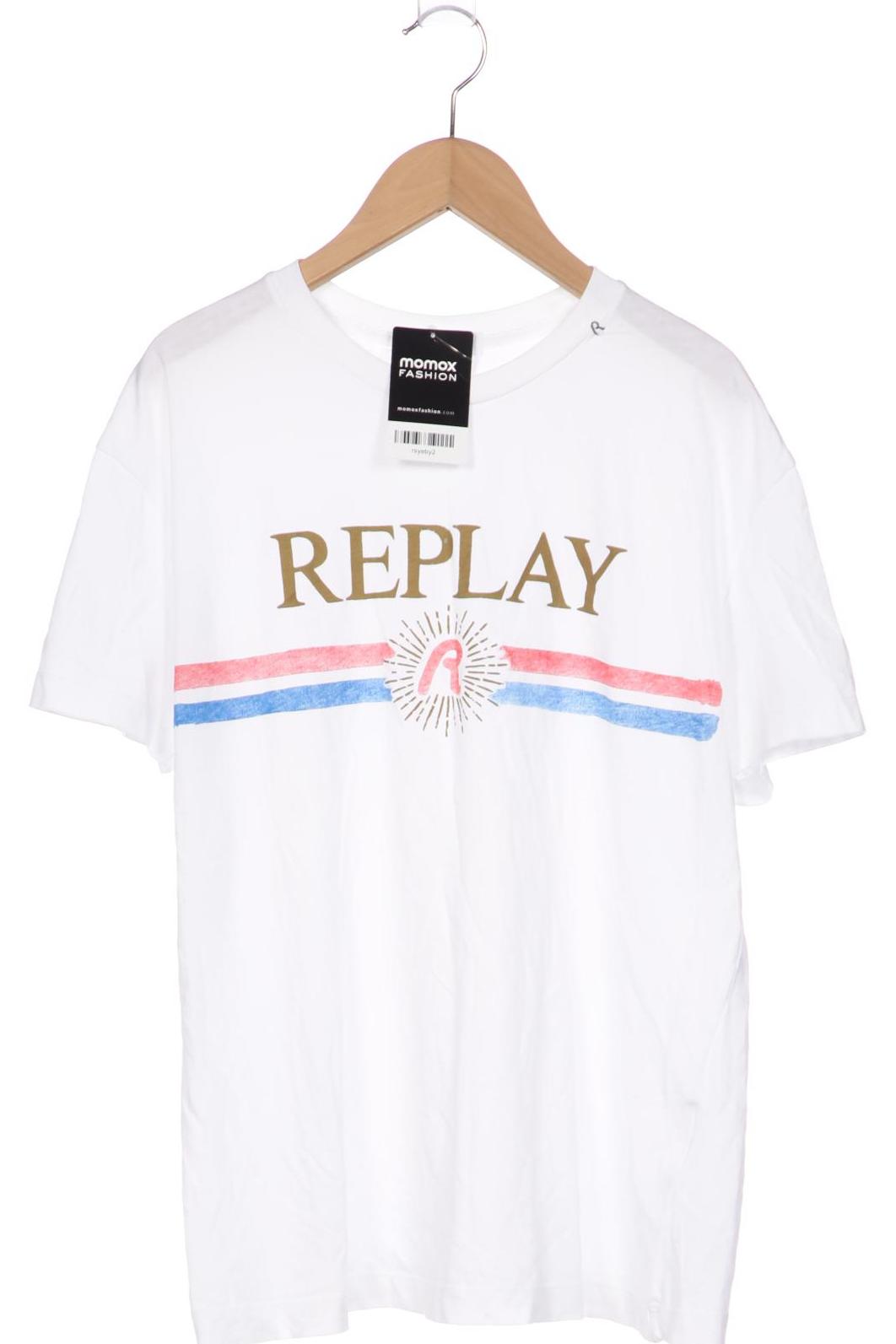 

Replay Damen T-Shirt, weiß, Gr. 46