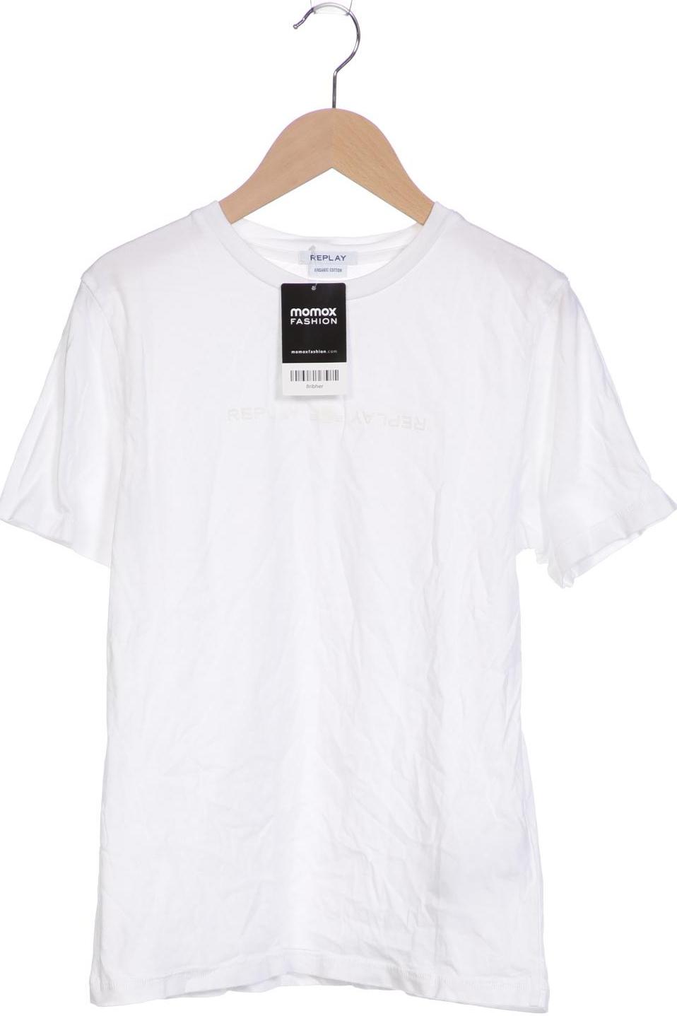 

Replay Damen T-Shirt, weiß, Gr. 34