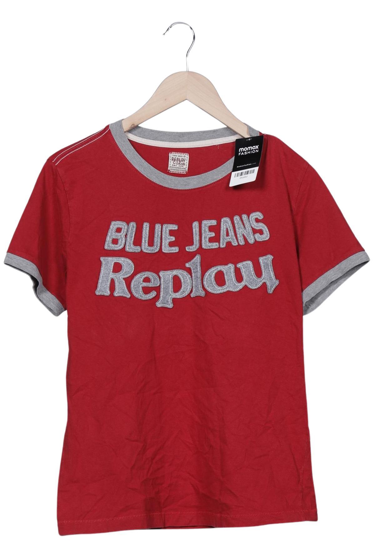 

Replay Damen T-Shirt, rot, Gr. 42