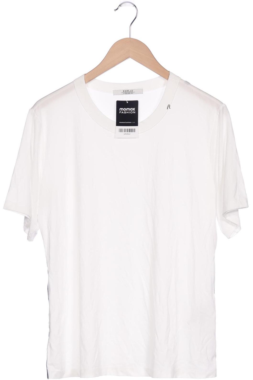 

Replay Damen T-Shirt, weiß, Gr. 36
