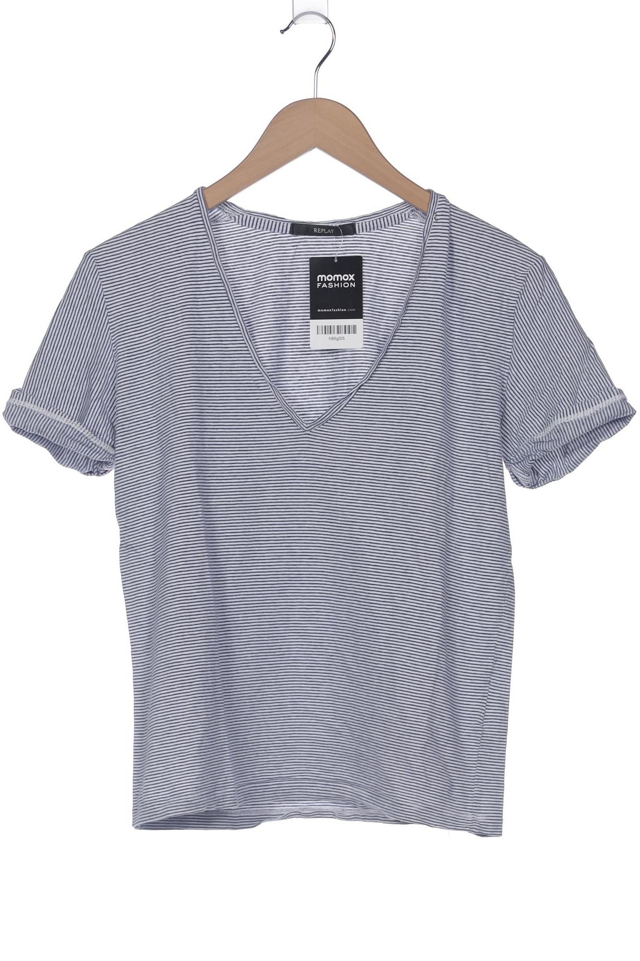 

Replay Damen T-Shirt, blau, Gr. 34