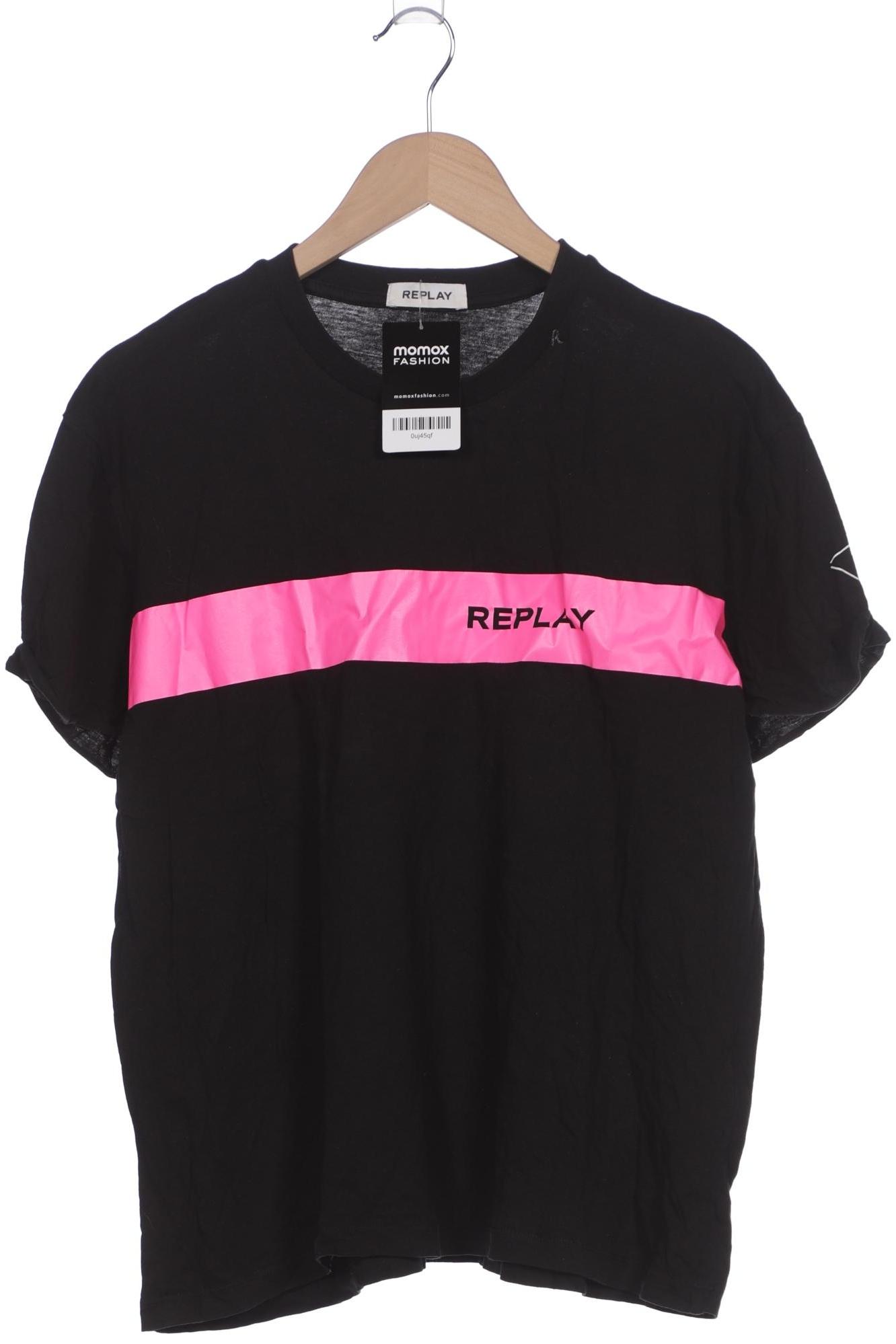 

Replay Damen T-Shirt, schwarz, Gr. 42