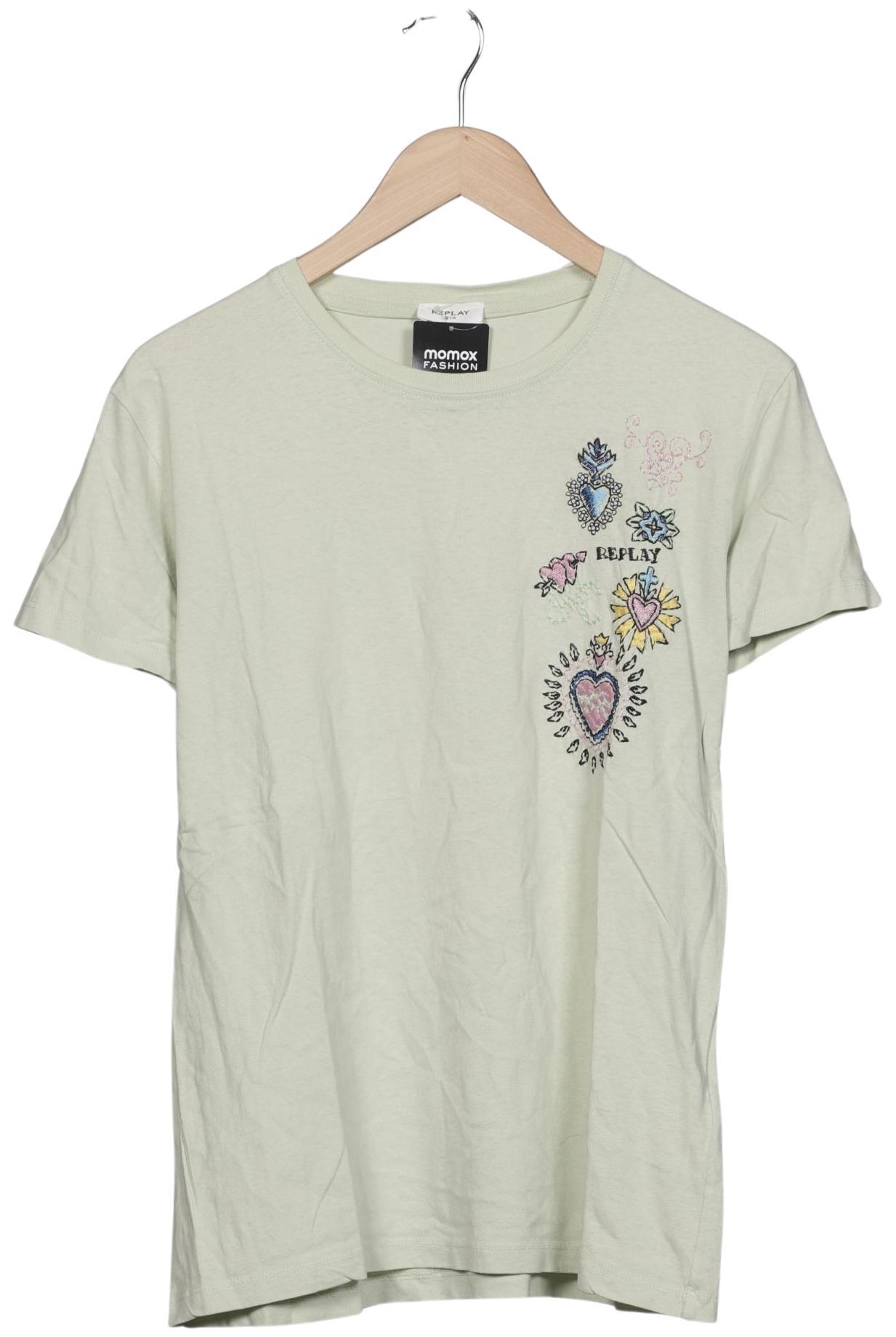 

Replay Damen T-Shirt, hellgrün, Gr. 38