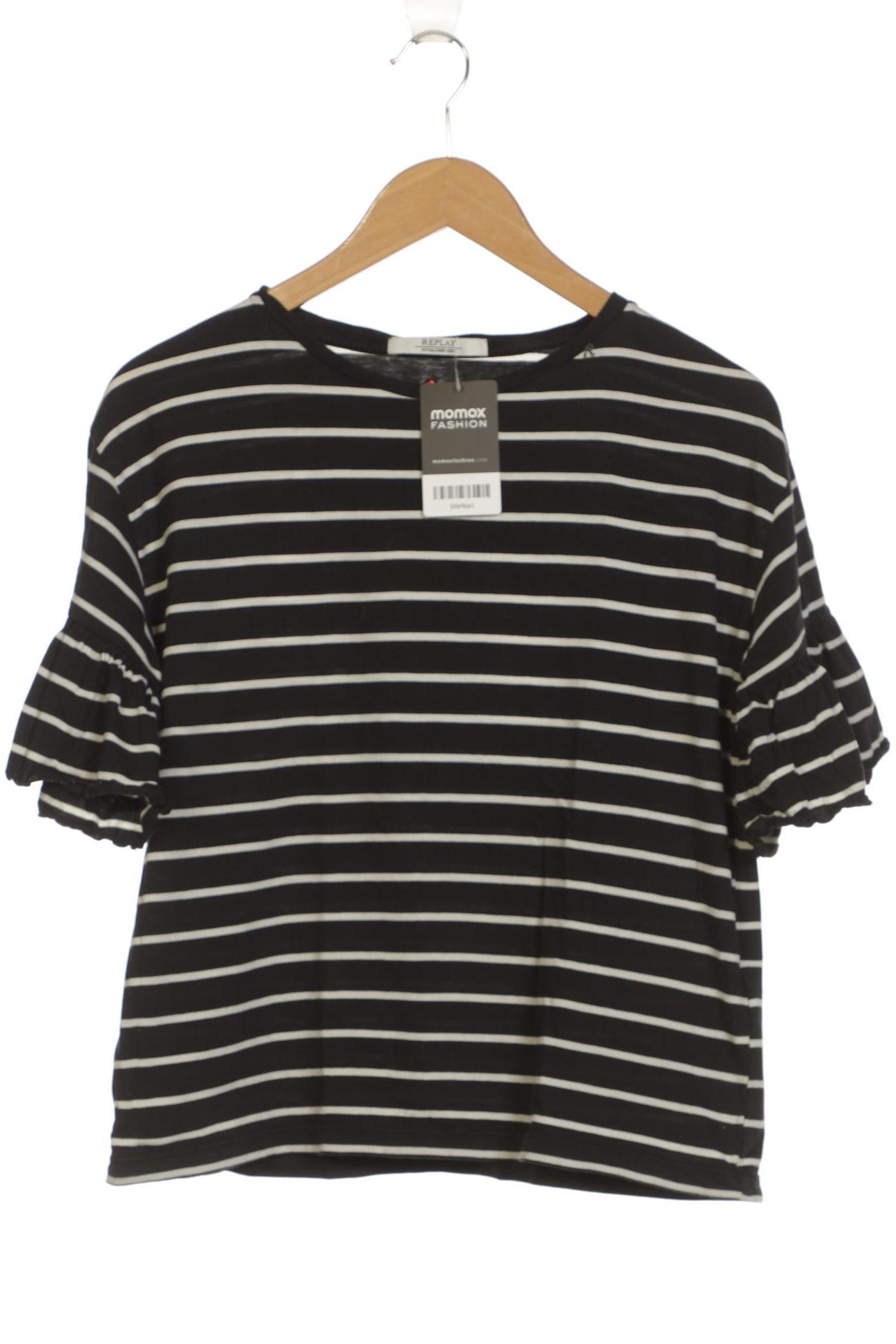 

Replay Damen T-Shirt, schwarz, Gr. 36