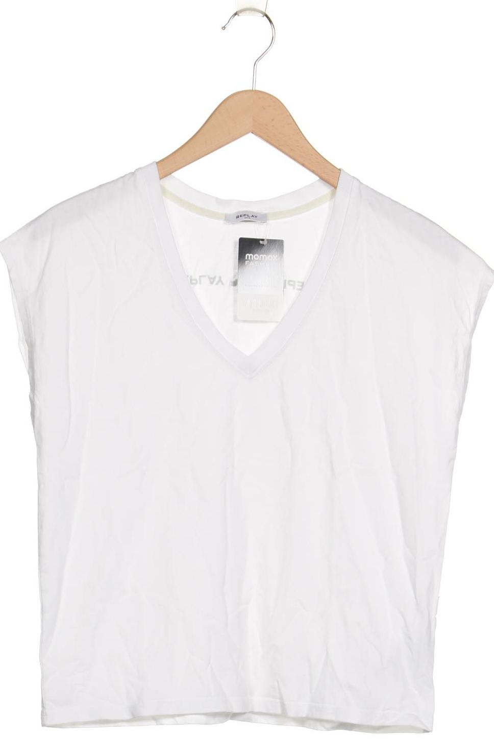 

Replay Damen T-Shirt, weiß, Gr. 36