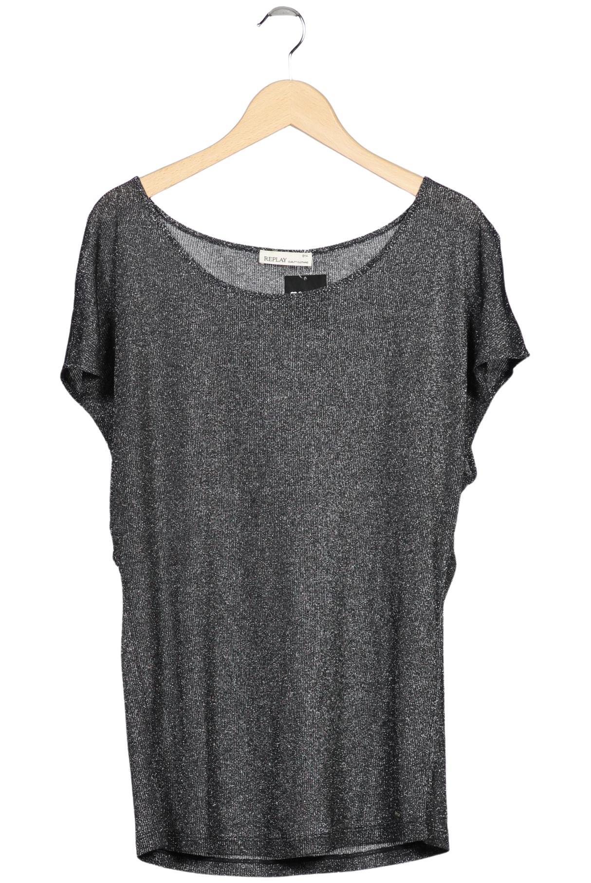 

Replay Damen T-Shirt, silber, Gr. 42