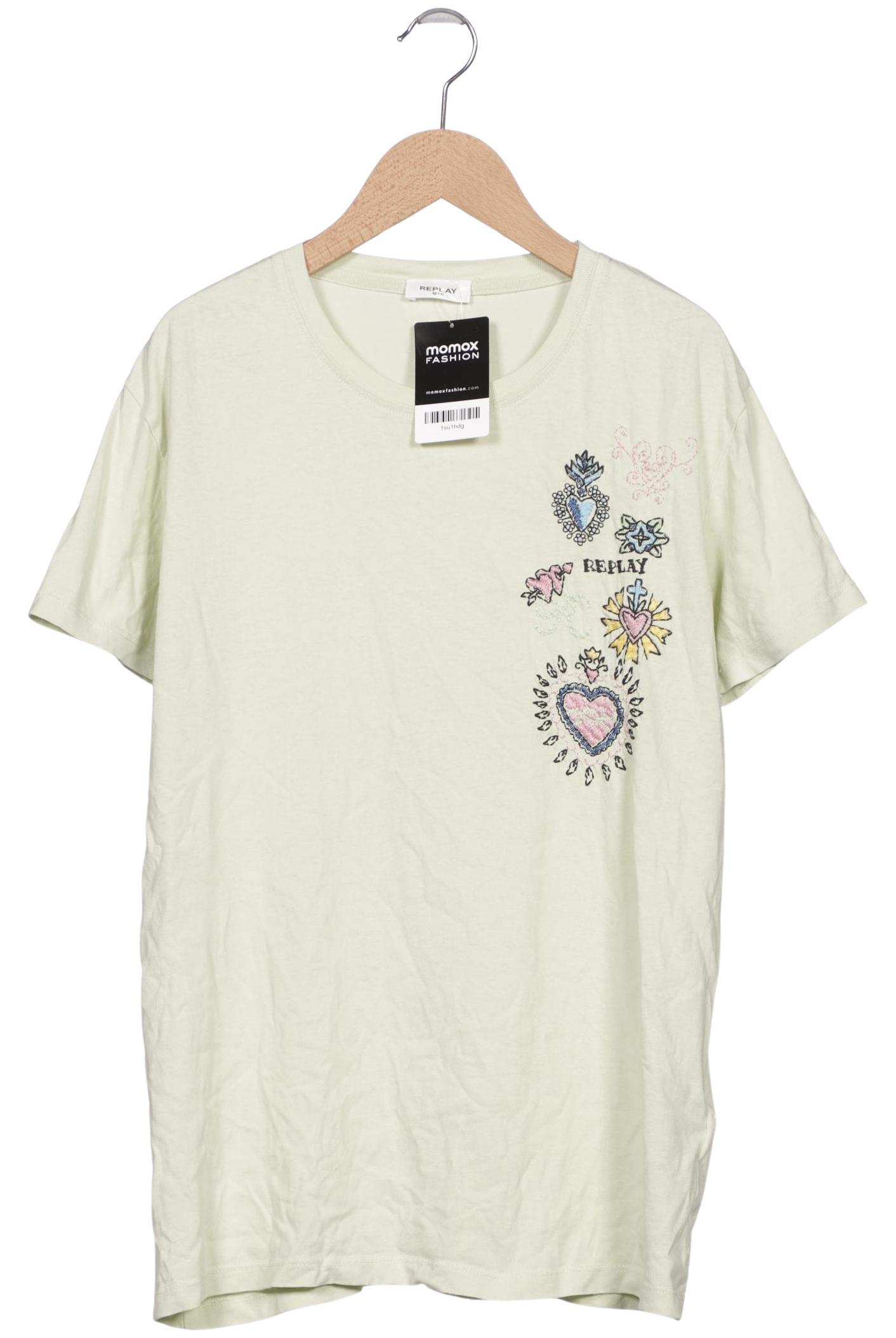 

Replay Damen T-Shirt, hellgrün, Gr. 38
