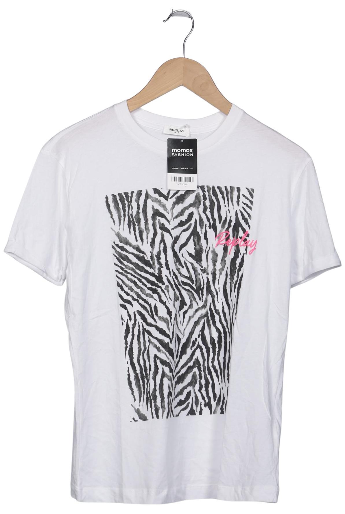 

Replay Damen T-Shirt, weiß, Gr. 36