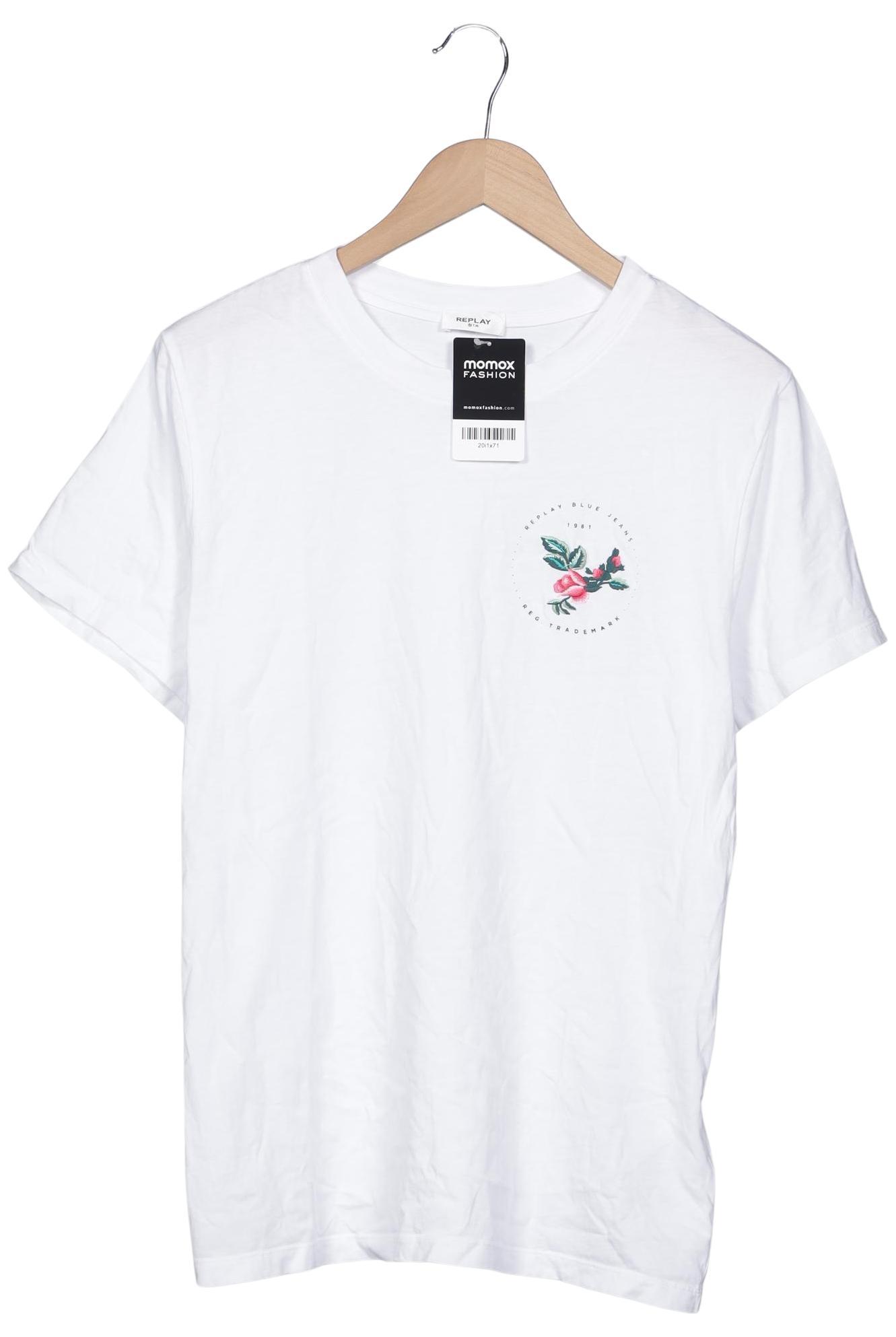 

Replay Damen T-Shirt, weiß, Gr. 38