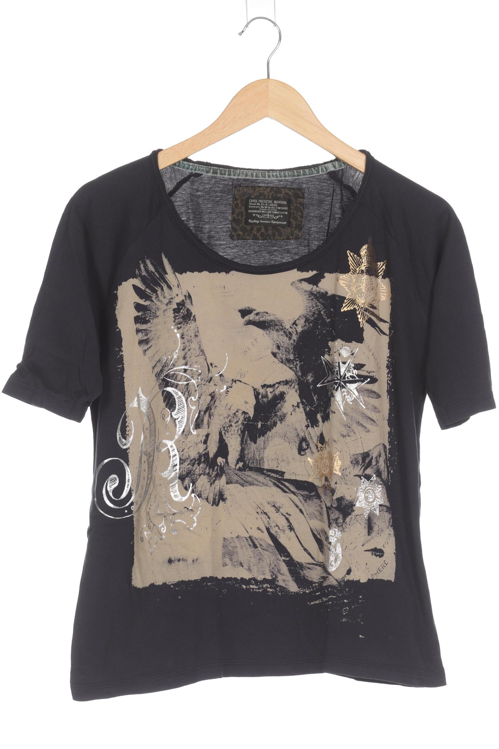 

Replay Damen T-Shirt, blau, Gr.