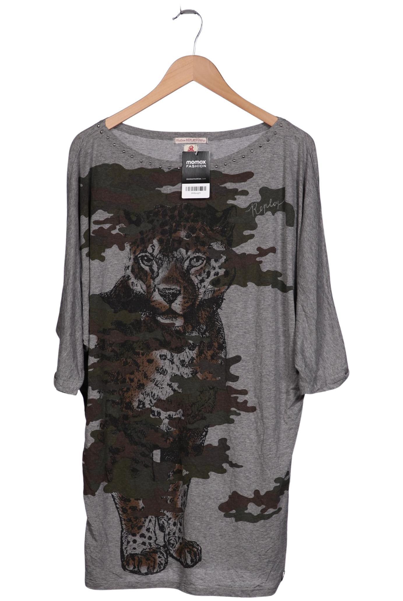 

Replay Damen T-Shirt, grau, Gr. 38
