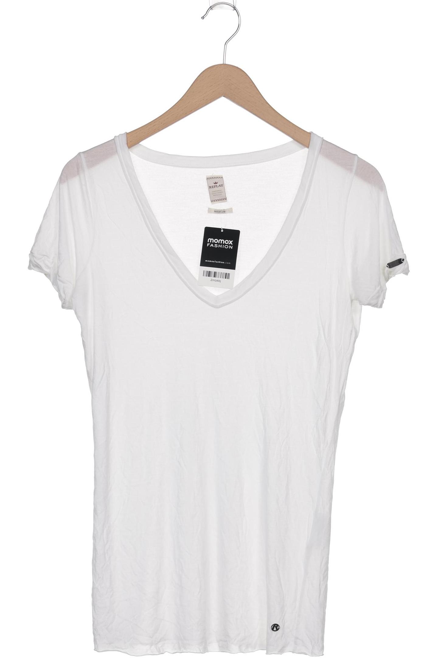 

Replay Damen T-Shirt, weiß, Gr. 38