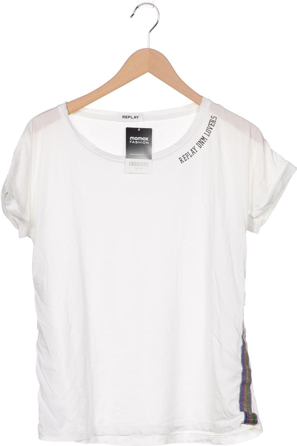 

Replay Damen T-Shirt, weiß