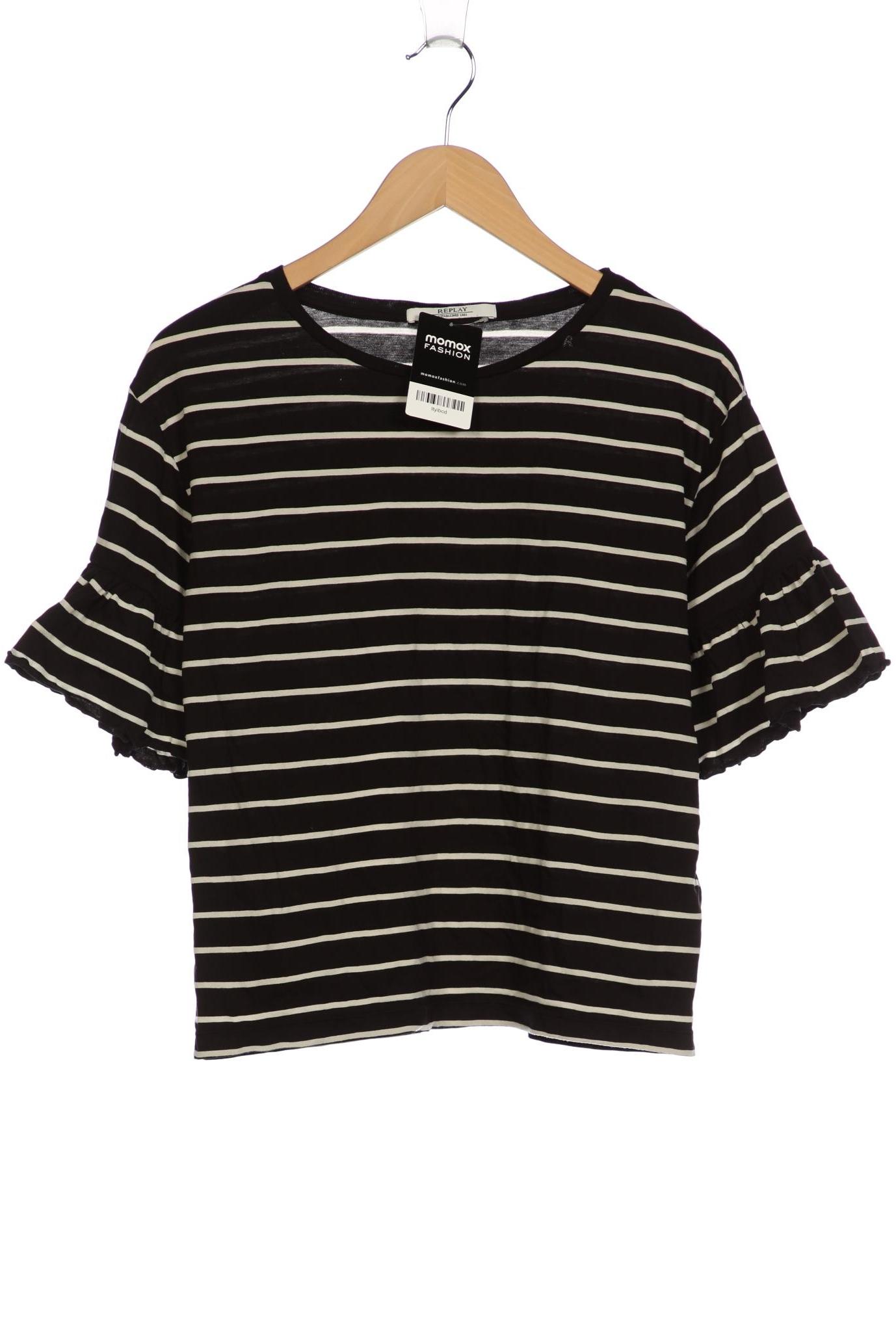 

Replay Damen T-Shirt, schwarz, Gr. 34