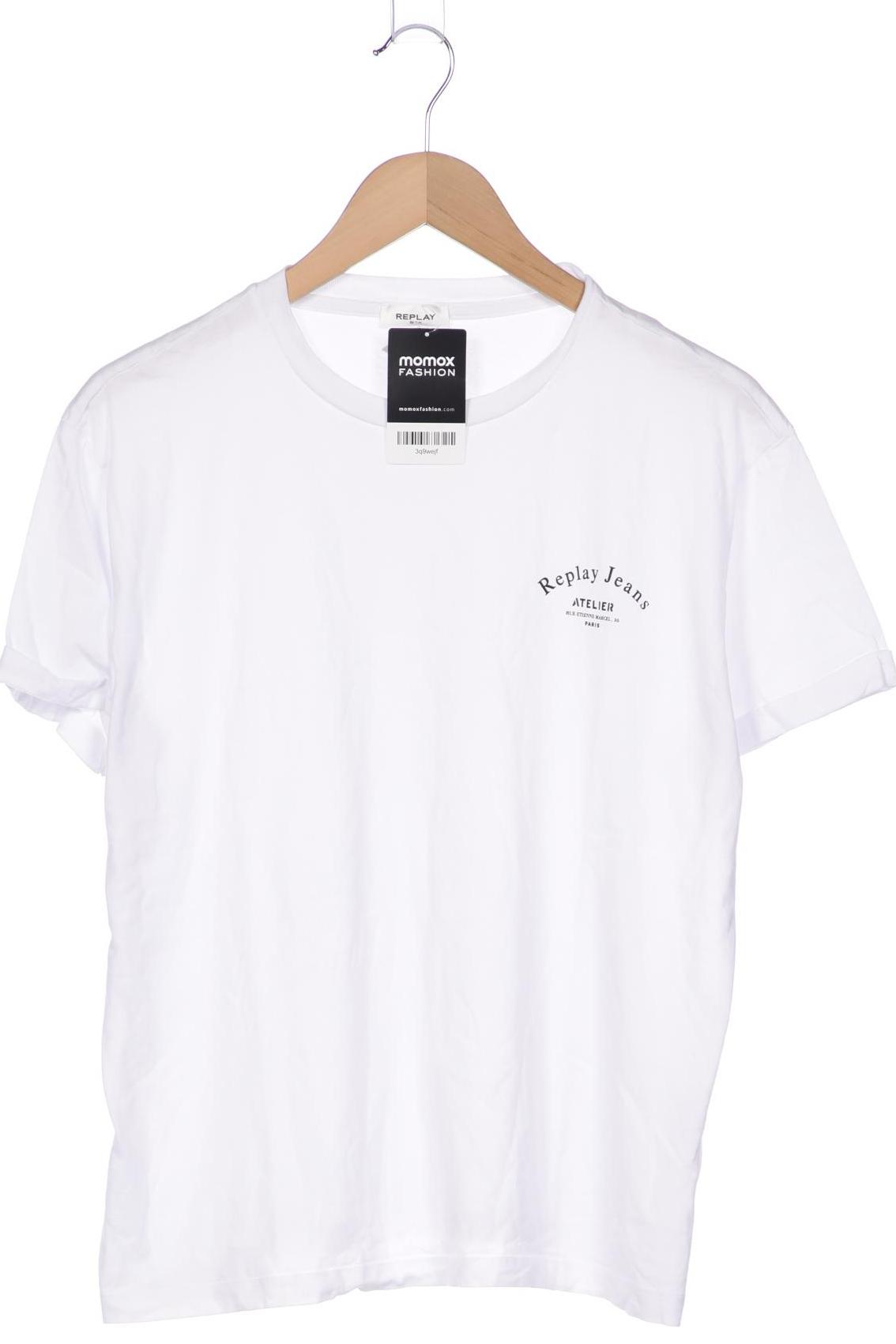 

Replay Damen T-Shirt, weiß, Gr. 46