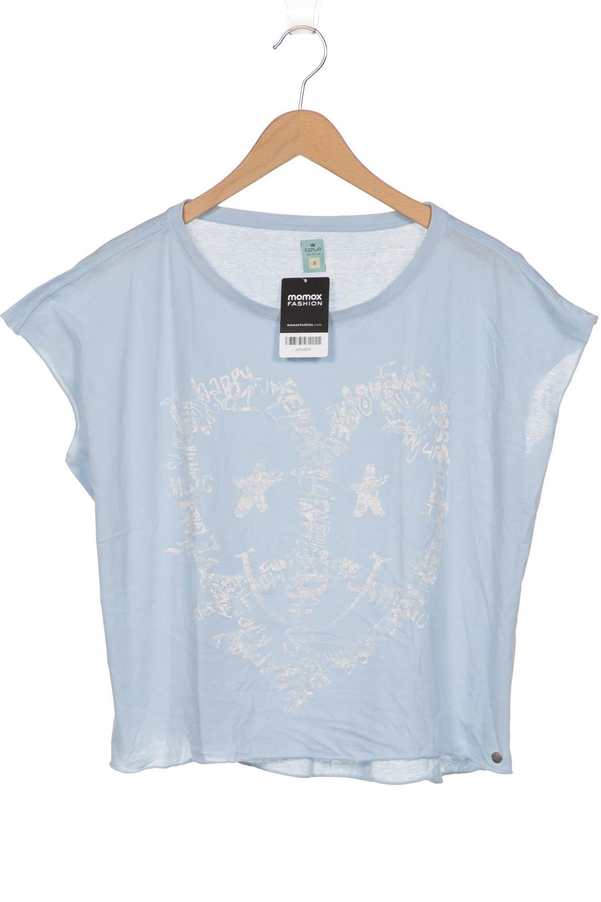 

Replay Damen T-Shirt, hellblau