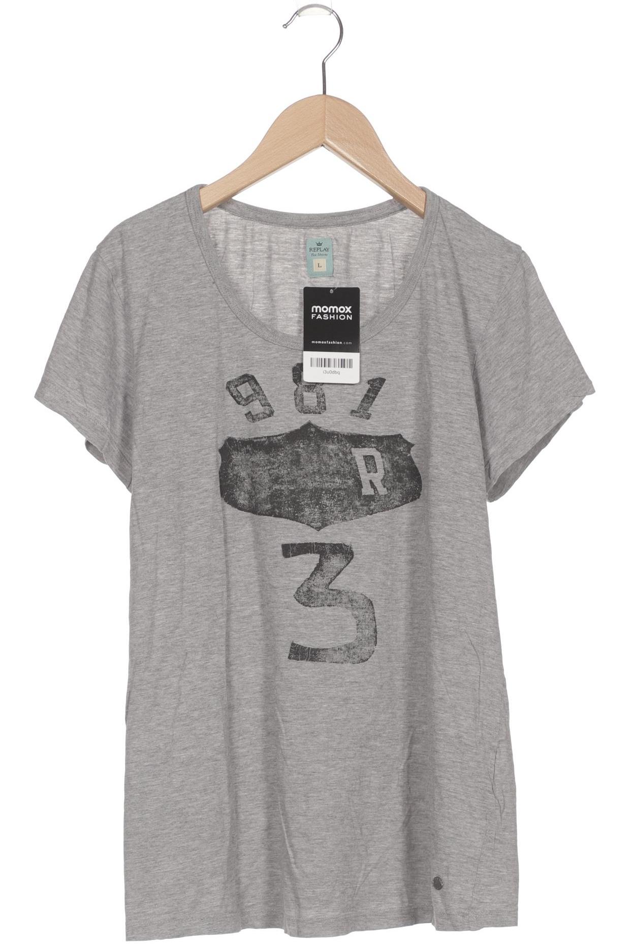 

Replay Damen T-Shirt, grau, Gr. 42