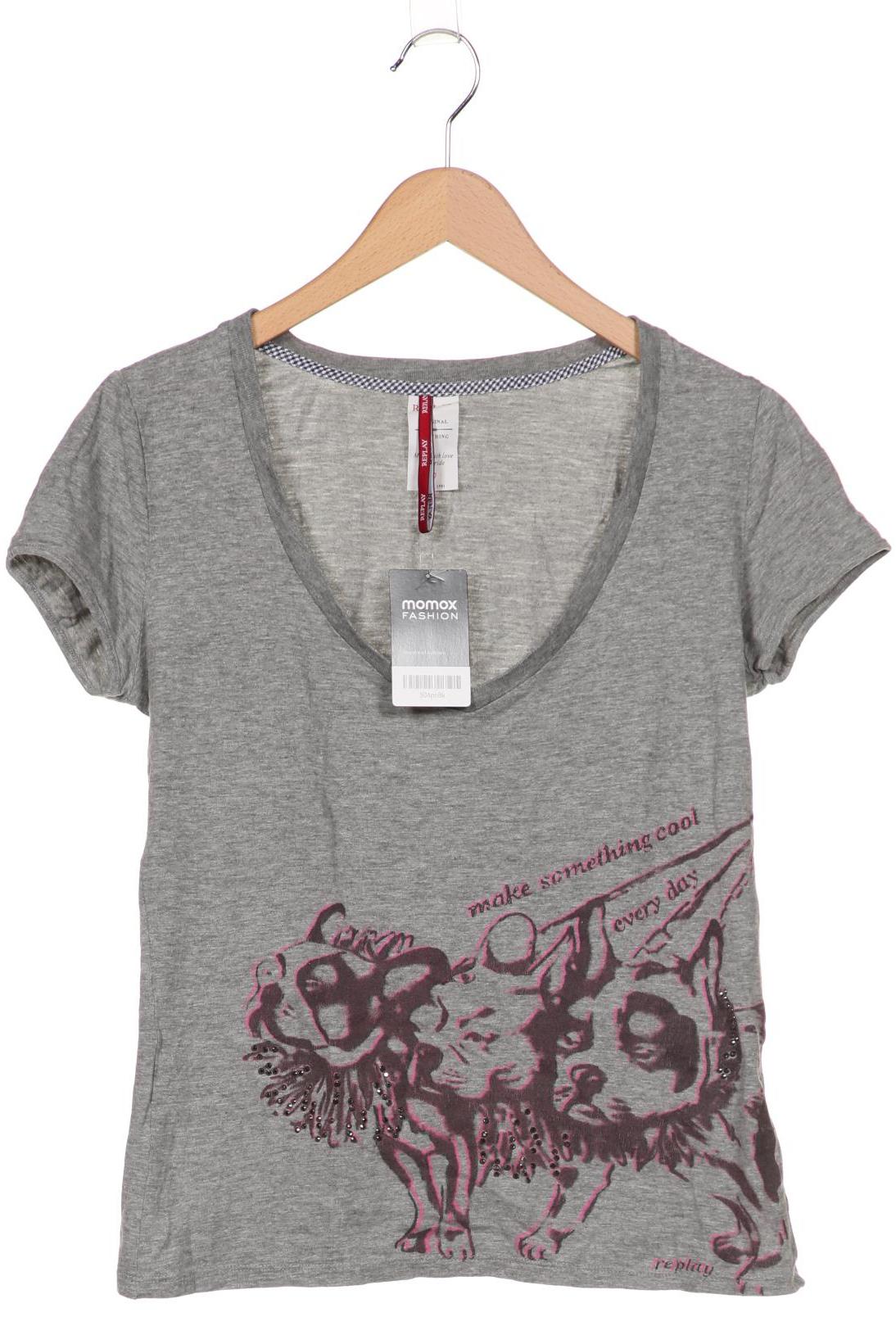 

Replay Damen T-Shirt, grau