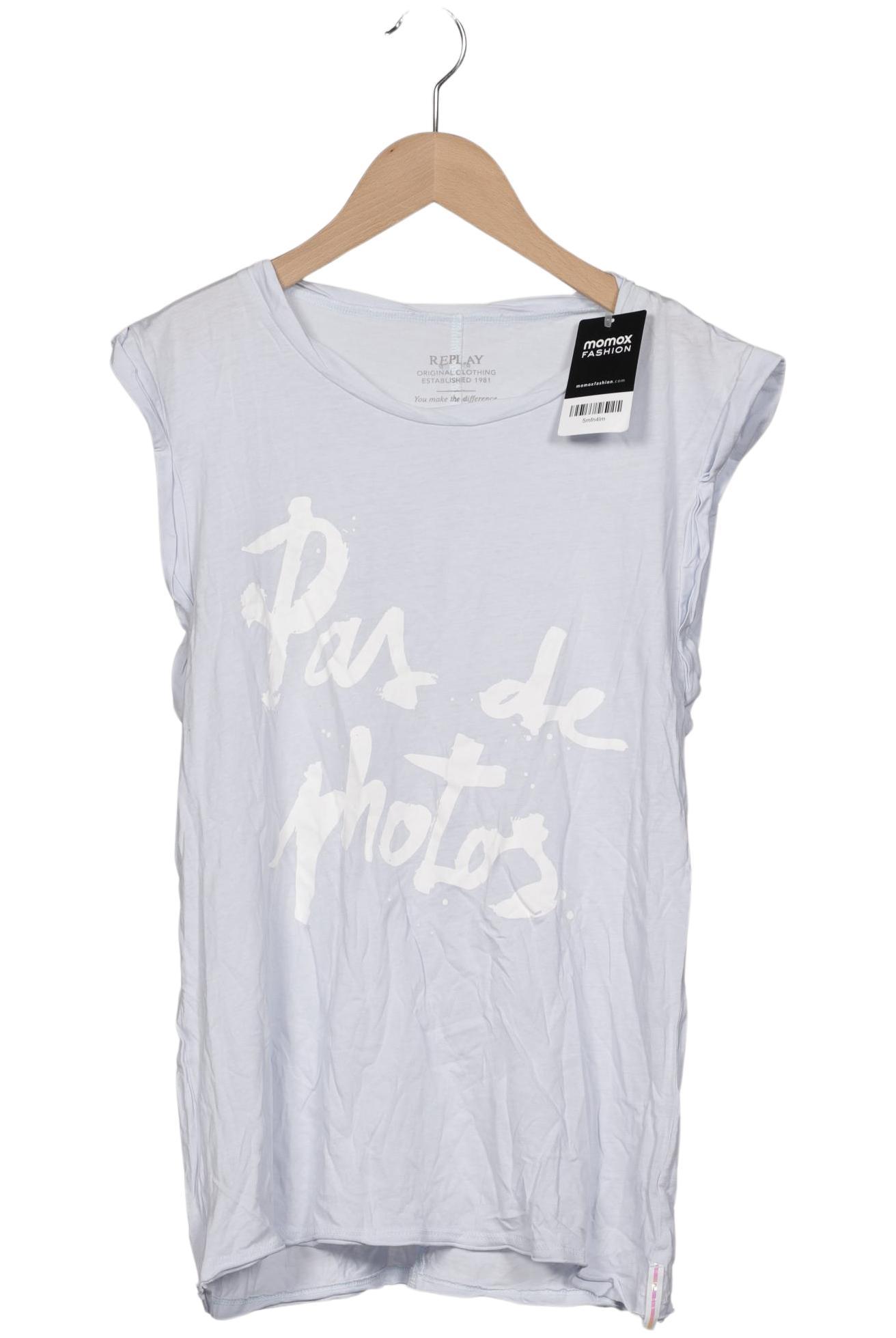 

Replay Damen T-Shirt, hellblau, Gr. 36